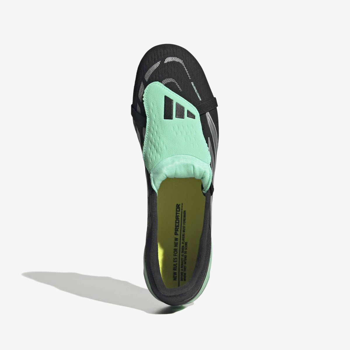 adidas Predator Pro Fold-Over Tongue Firm-Ground Low-Top Soccer Cleats - Core Black / Silver Met. / Pulse Mint