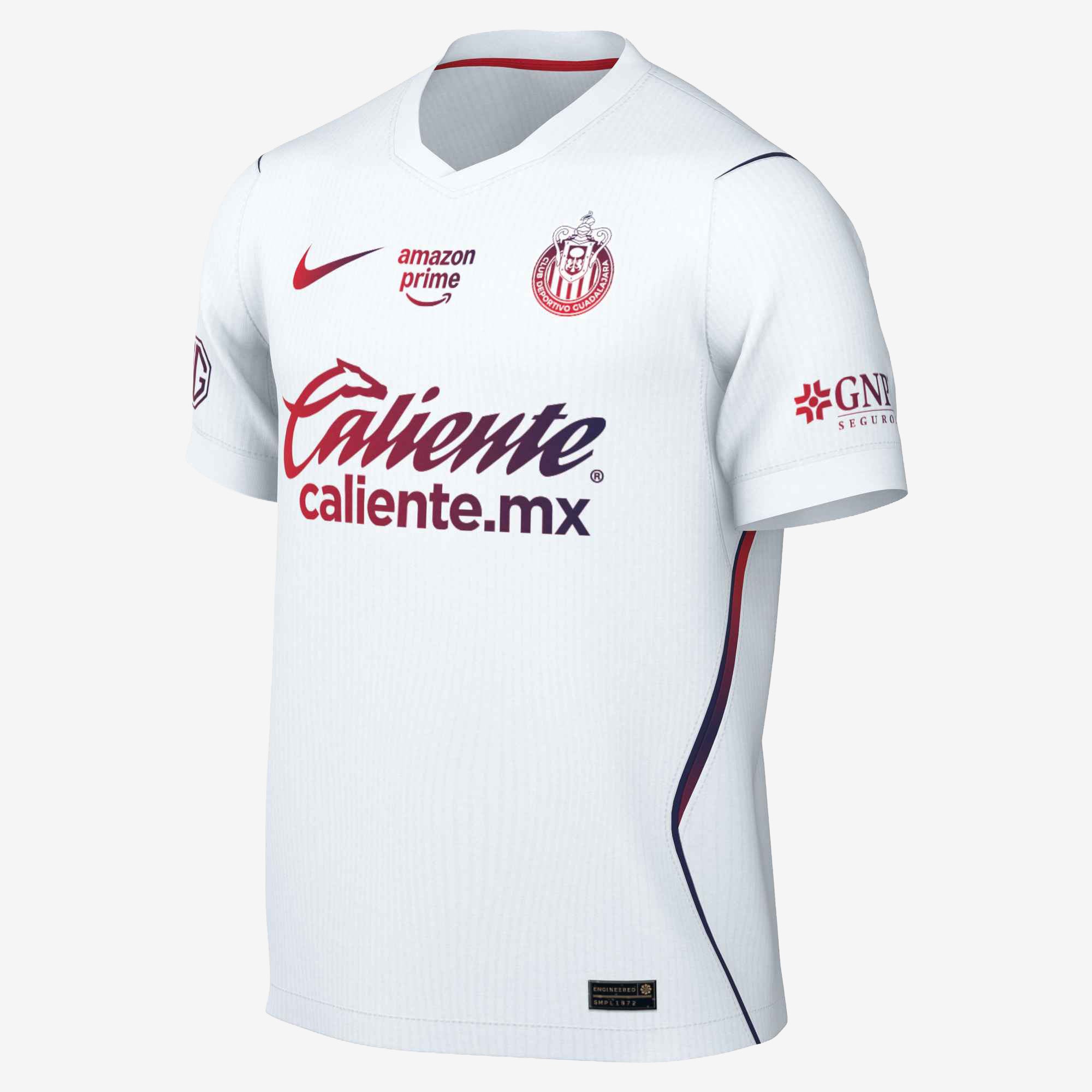Nike Chivas 2026/27 Match Away Men's Aero-FIT Soccer Authentic Jersey - White/Loyal Blue/Speed Red