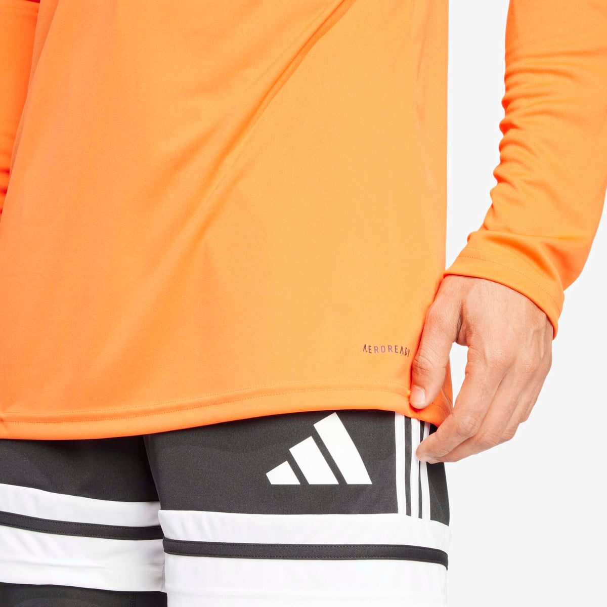 adidas Squadra 25 Men's Long-Sleeve Soccer Goalkeeper Jersey - Semi Impact Orange / Black