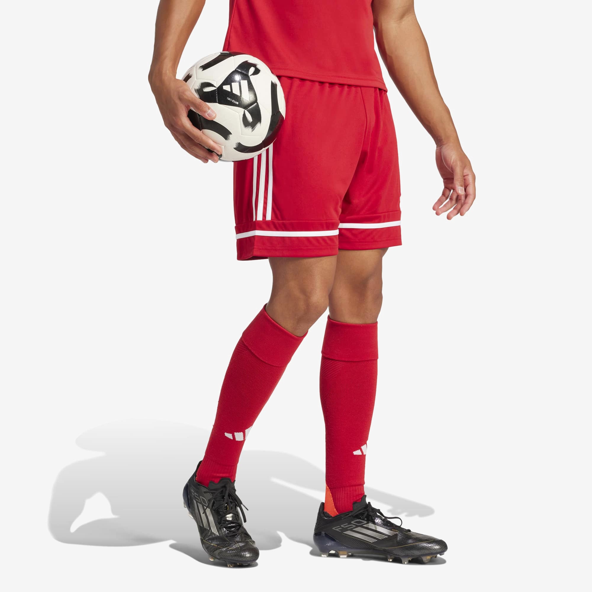 adidas Squadra 25 Men's Soccer Shorts - Team Power Red 2 / Team Power Red 2 / White
