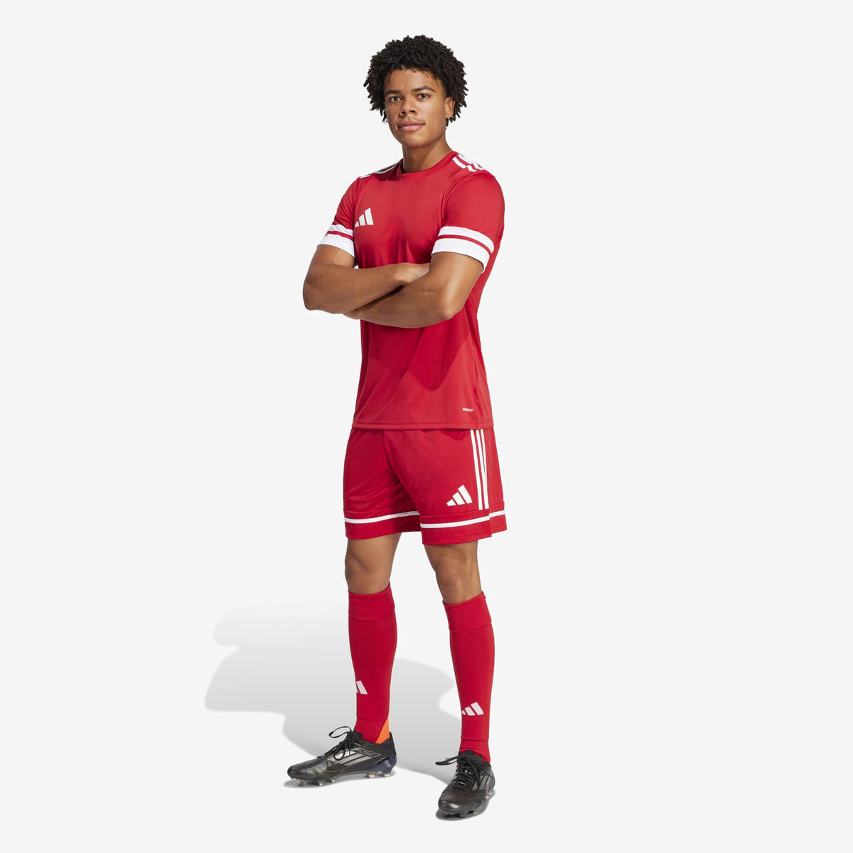 adidas Squadra 25 Men's Soccer Shorts - Team Power Red 2 / Team Power Red 2 / White