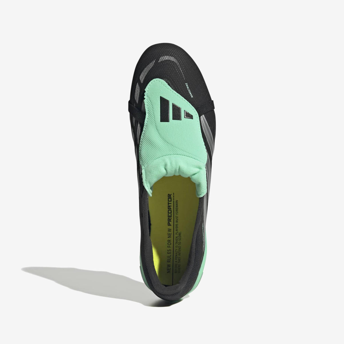 adidas Predator League Fold-Over Tongue Firm-Ground Low-Top Soccer Cleats - Core Black / Silver Met. / Pulse Mint