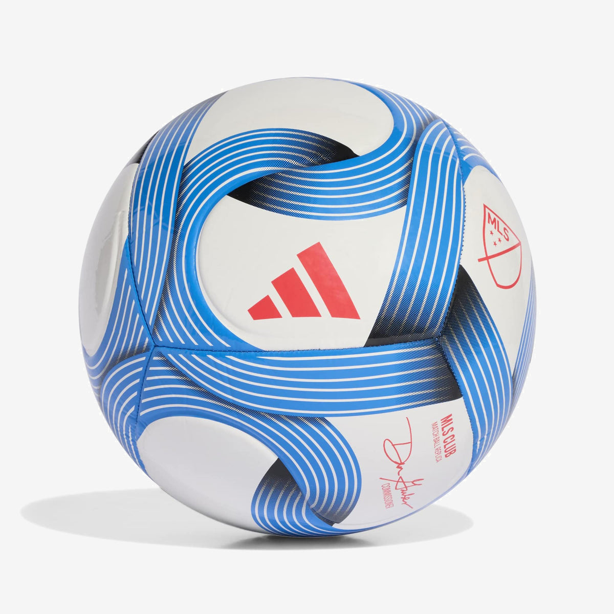 adidas Major League Soccer 26 Club Soccer Ball - White / Glory Blue / Lucid Red