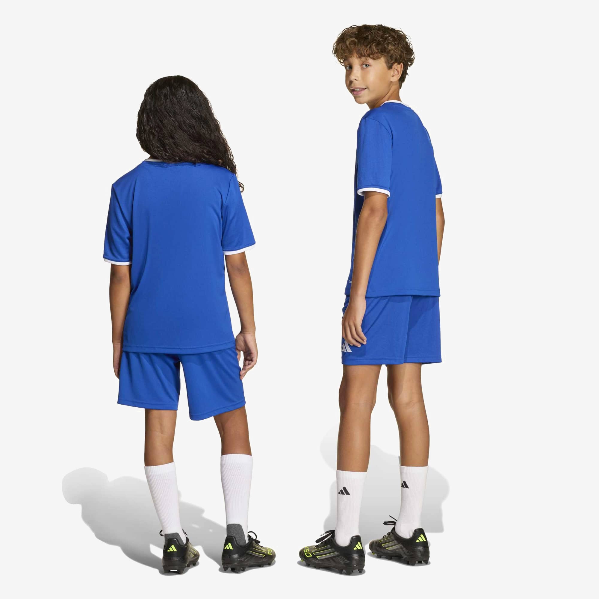 adidas Entrada 26 Big Kids' Soccer Shorts - Team Royal Blue / White