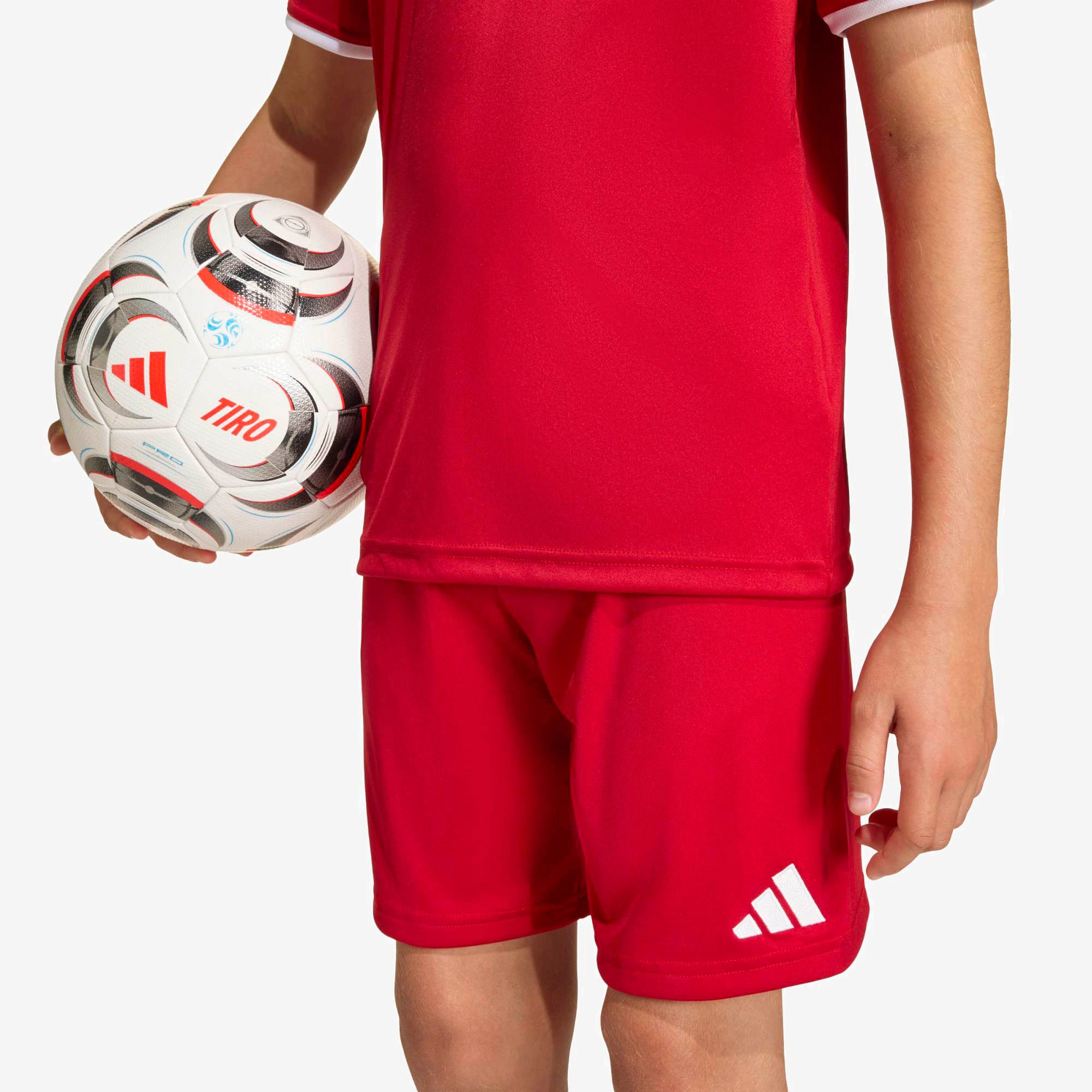 adidas Entrada 26 Big Kids' Soccer Shorts - Team Power Red 2 / White