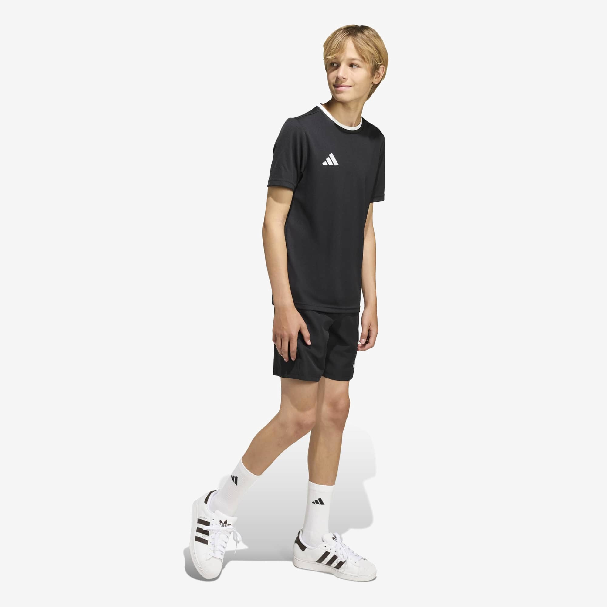 adidas Entrada 26 Polyester Men's T-Shirt - Black / White