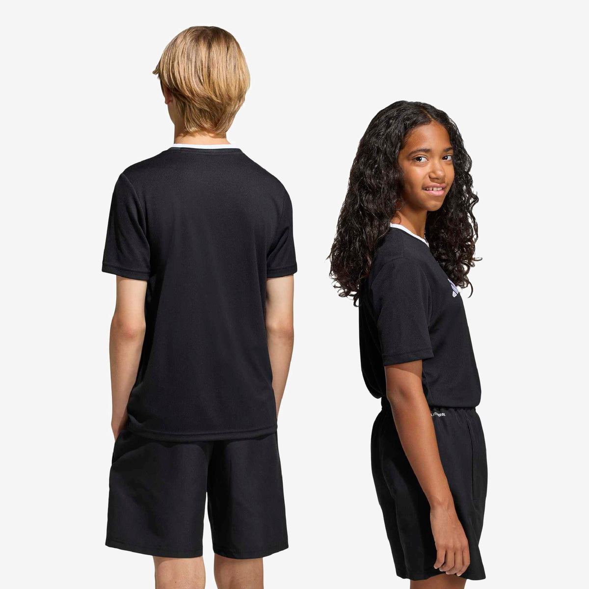adidas Entrada 26 Polyester Men's T-Shirt - Black / White