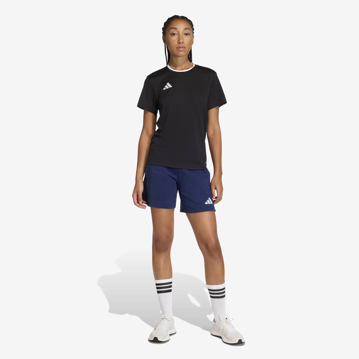 adidas Entrada 26 Polyester Women's T-Shirt - Black / White