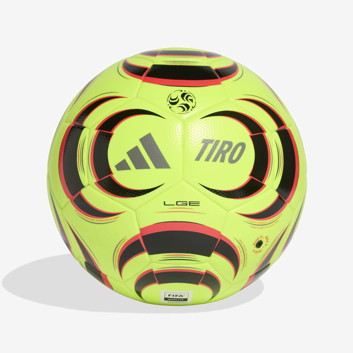 adidas Tiro League Soccer Ball - Lucid Lemon / Black / Lucid Red / Iron Metallic