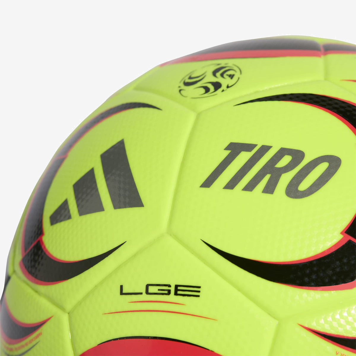 adidas Tiro League Soccer Ball - Lucid Lemon / Black / Lucid Red / Iron Metallic