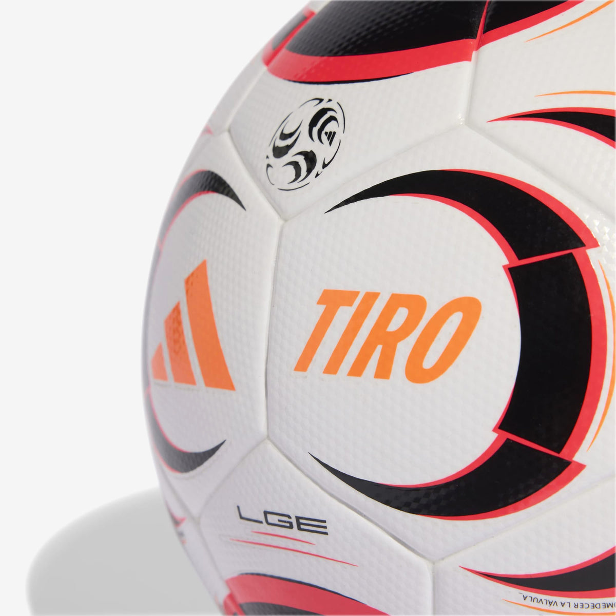 adidas Tiro League Soccer Ball - White / Black / Lucid Red