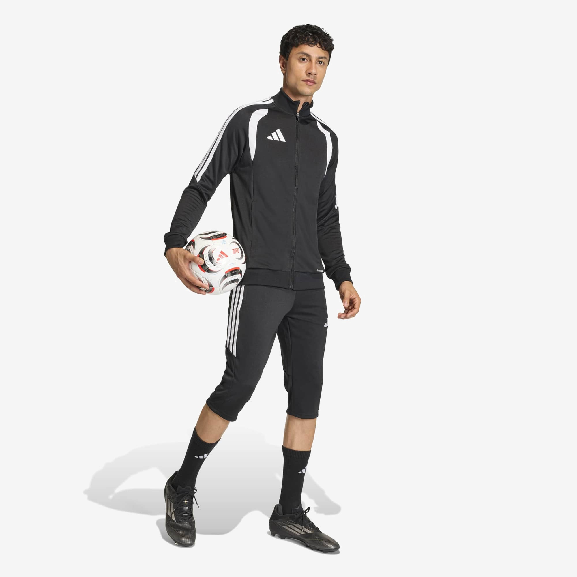 adidas Tiro 26 League Training Men's 3/4 Soccer Pants - Black / White