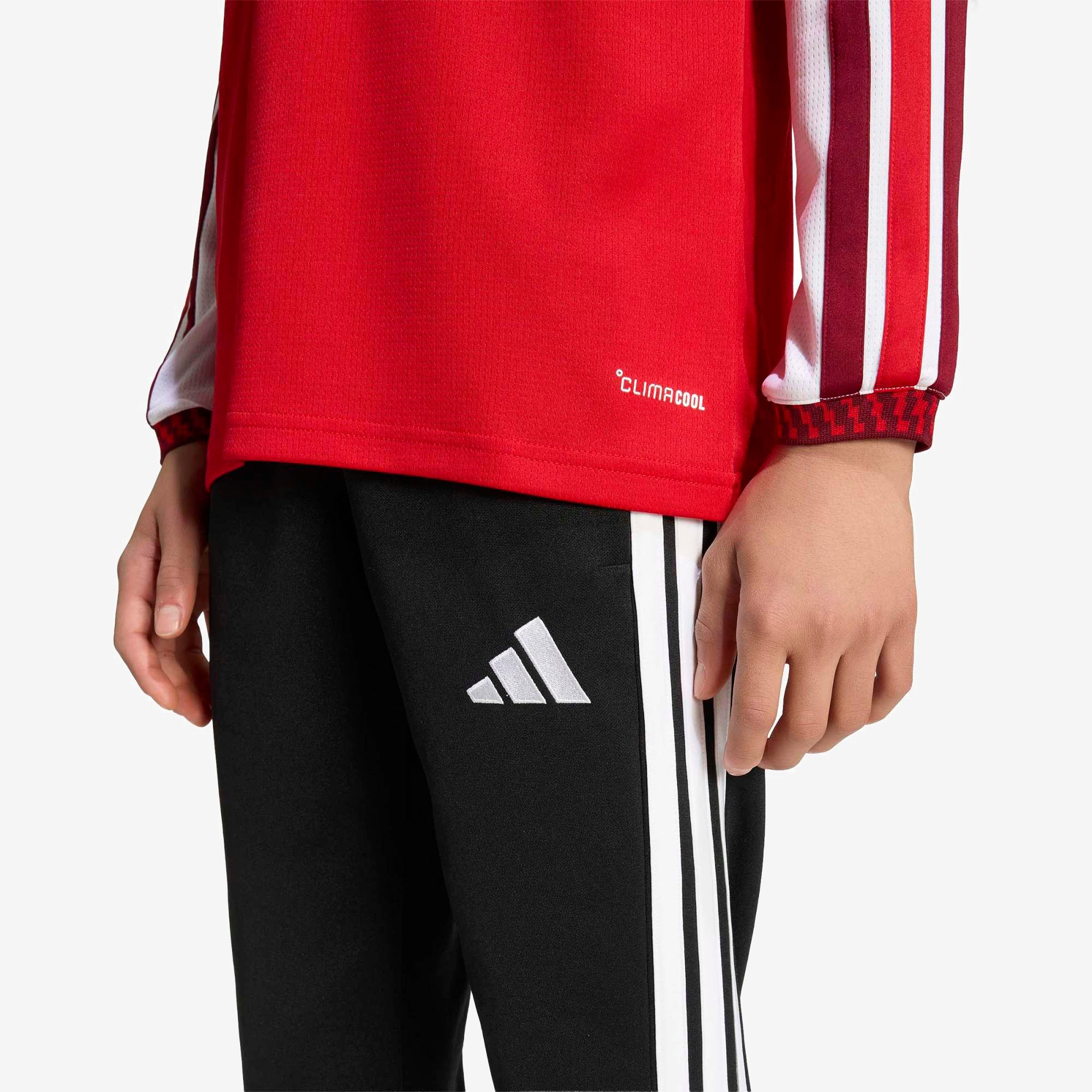 adidas Arsenal FC 2026/27 Stadium Home Big Kids' Soccer Long-Sleeve Jersey - Better Scarlet