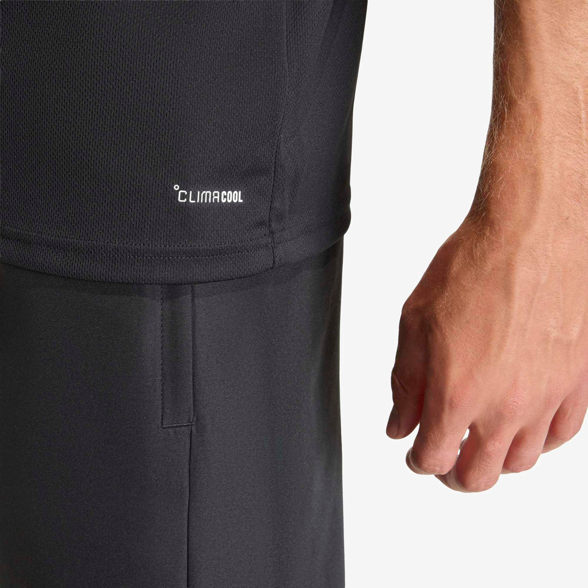 adidas Entrada 26 Polyester Men's T-Shirt - Black / White