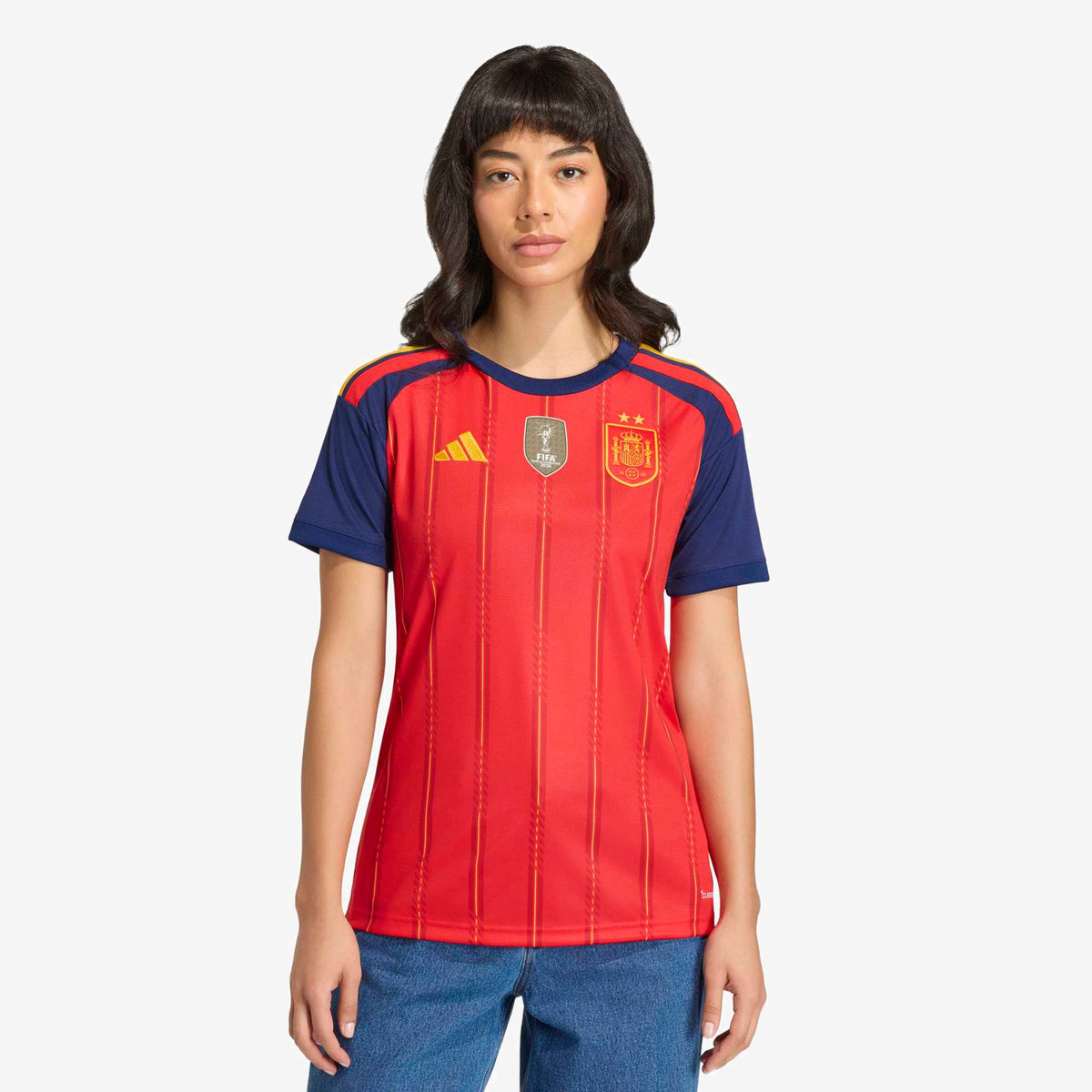 adidas Spain 2026 Stadium Home Winner Women's Soccer Jersey - Vivid Red