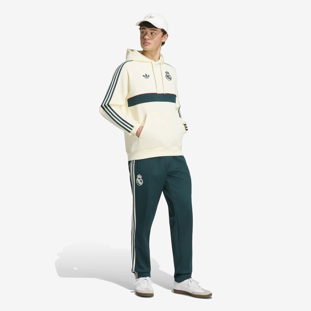 adidas Real Madrid Originals Men's Hoodie - Ivory