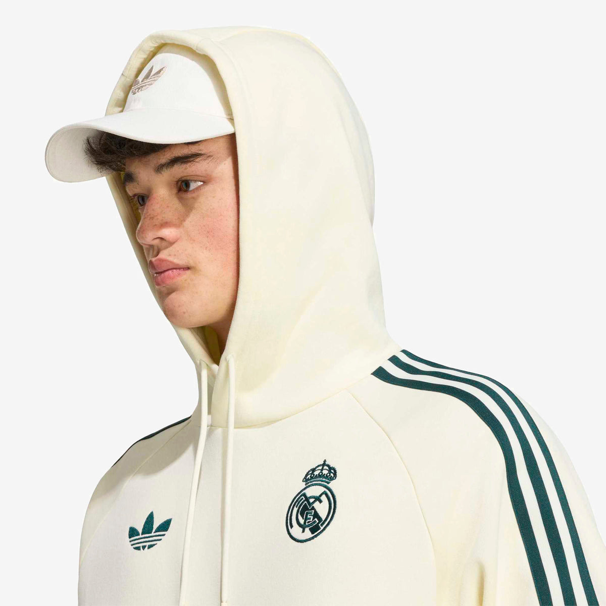 adidas Real Madrid Originals Men's Hoodie - Ivory