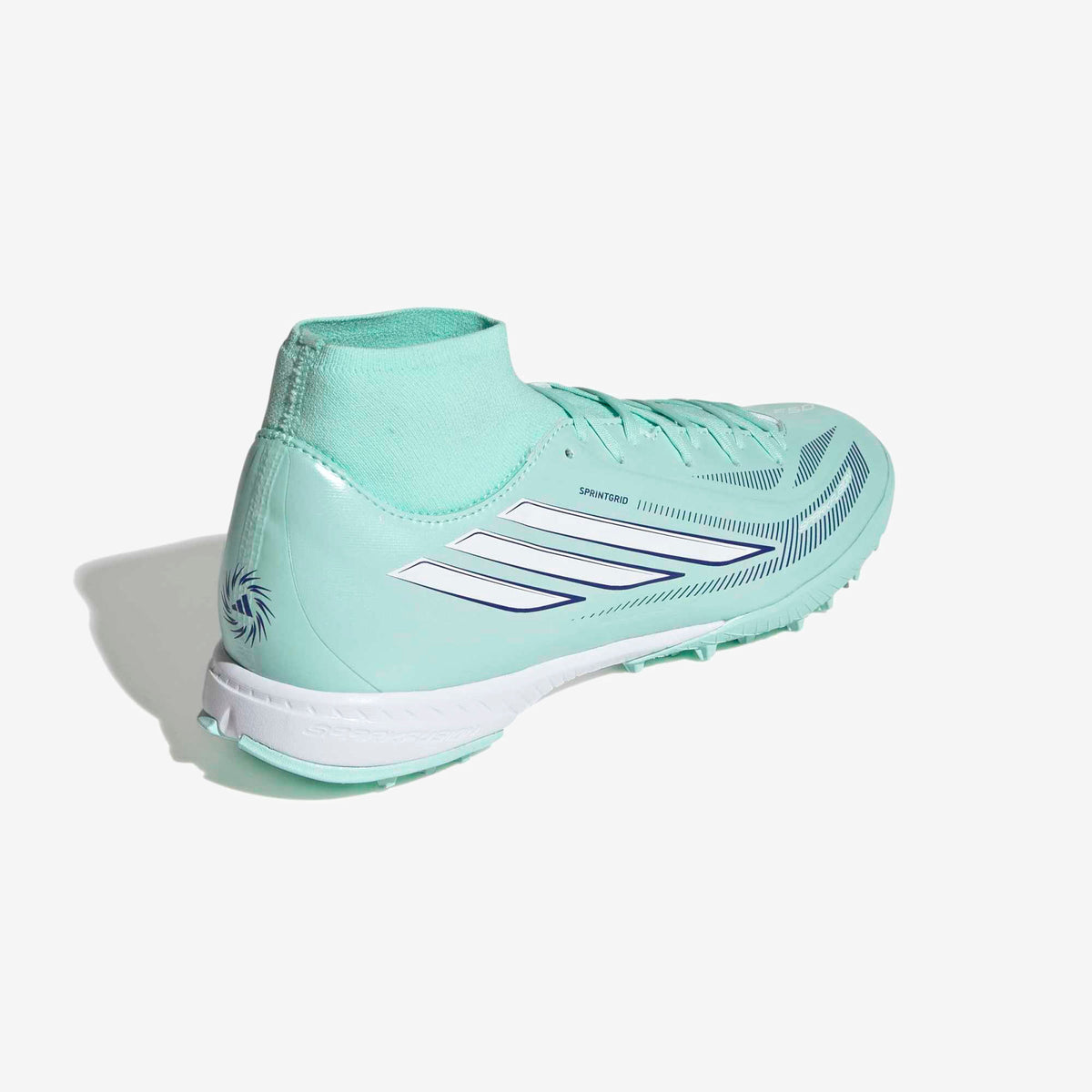 adidas F50 Sparkfusion League (Women's) Turf High-Top Soccer Shoes - Clear Mint / Ftwr White / Solar Purple