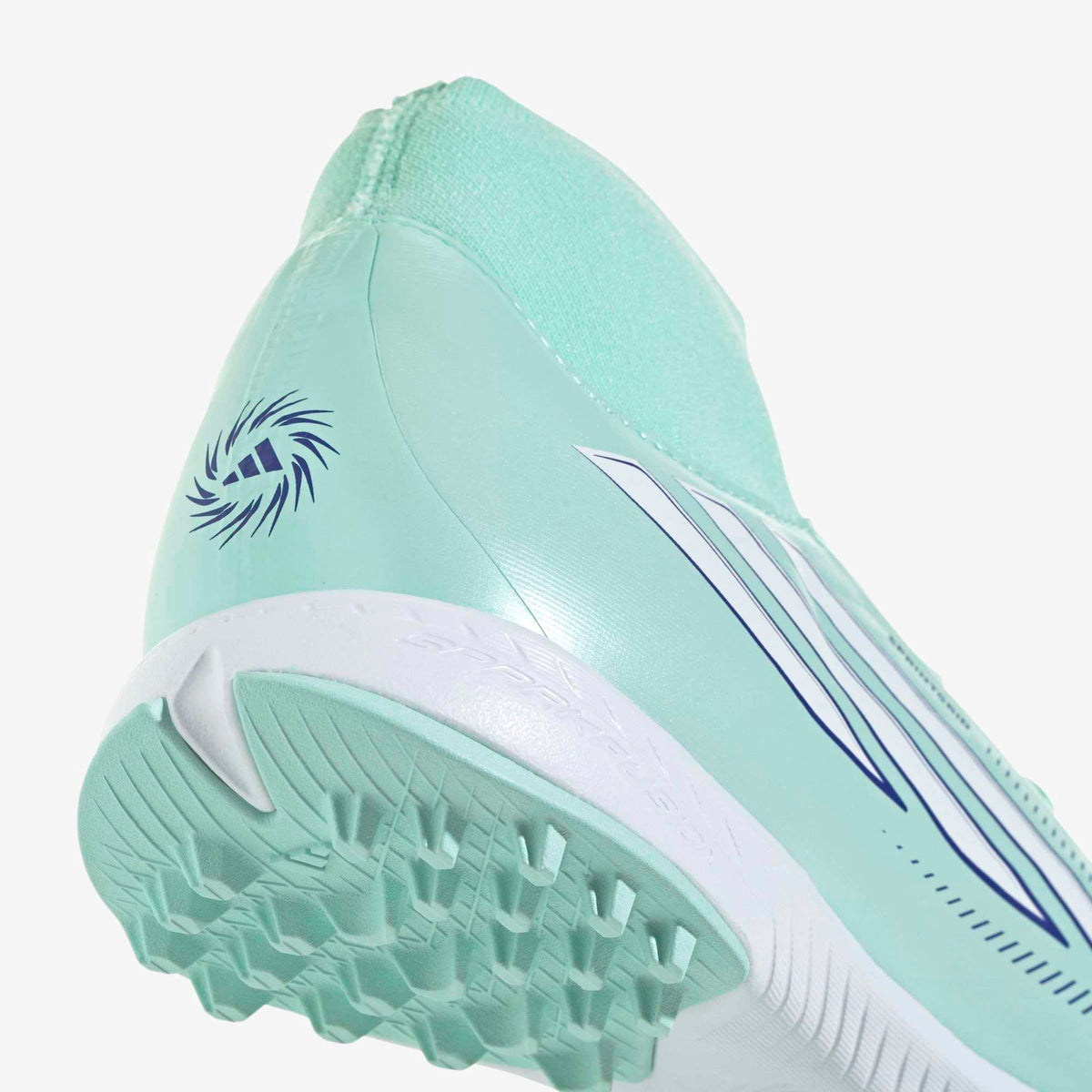 adidas F50 Sparkfusion League (Women's) Turf High-Top Soccer Shoes - Clear Mint / Ftwr White / Solar Purple