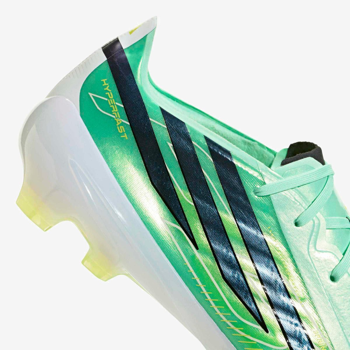 adidas F50 Hyperfast Pro Firm-Ground Low-Top Soccer Cleats - Pulse Mint / Core Black / Solar Lemon