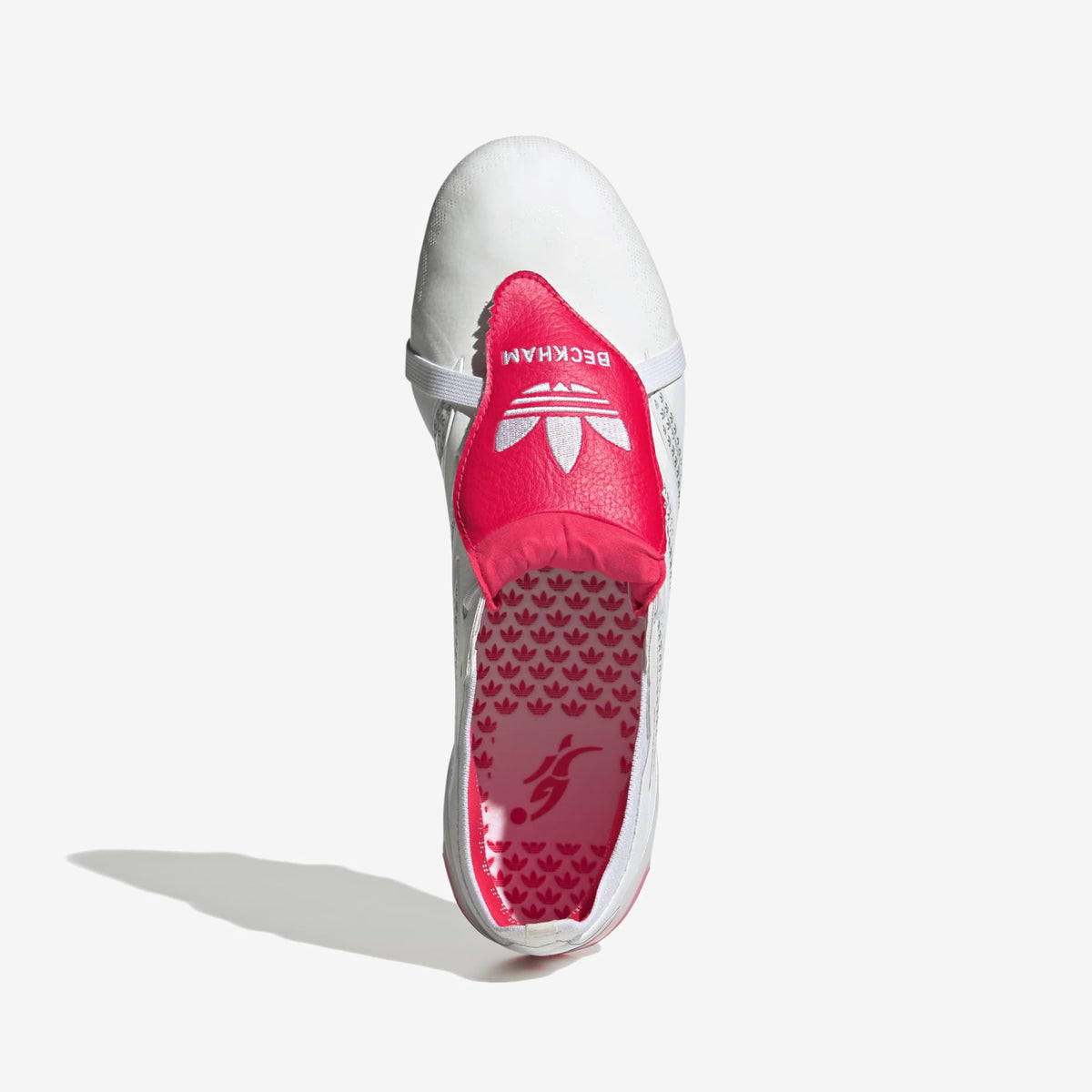 adidas Predator Elite Fold-Over Tongue David Beckham Firm-Ground Low-Top Soccer Cleats - Ftwr White / Silver Met. / Lucid Red