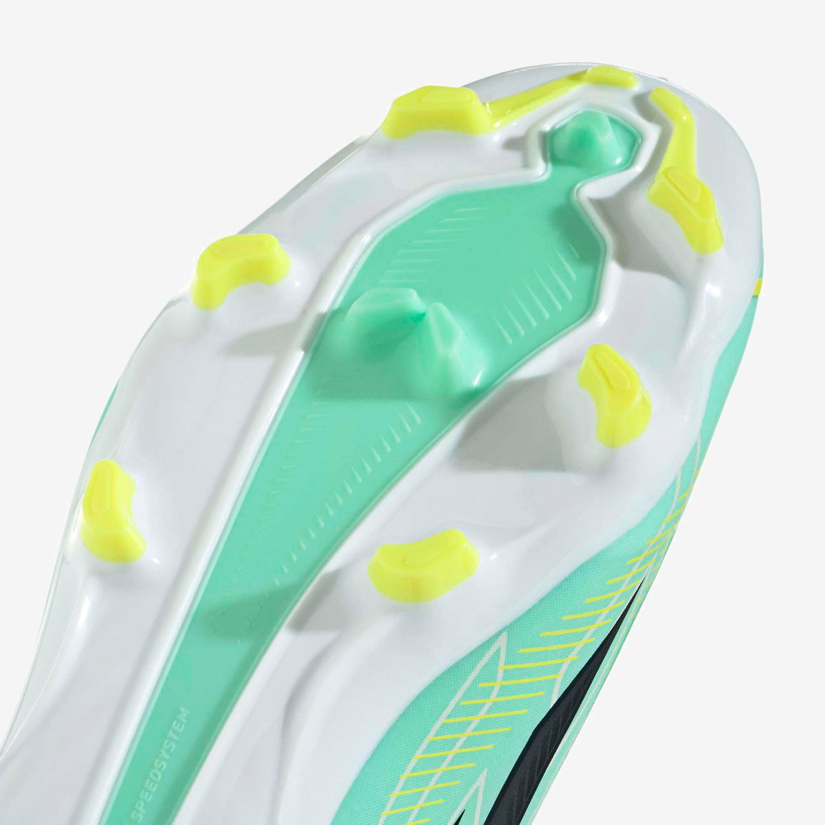 adidas F50 Hyperfast League Firm-Ground Low-Top Soccer Cleats - Pulse Mint / Night Navy / Solar Lemon