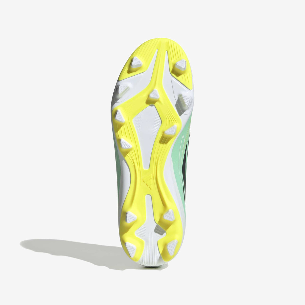 adidas Jr. F50 Hyperfast Club Little/Big Kids' Firm/Multi-Ground Low-Top Soccer Cleats - Pulse Mint / Night Navy / Solar Lemon