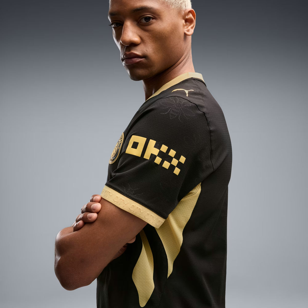 PUMA Manchester City 2026/27 Match Away Men's Soccer Authentic Jersey - PUMA Black-Flaxen