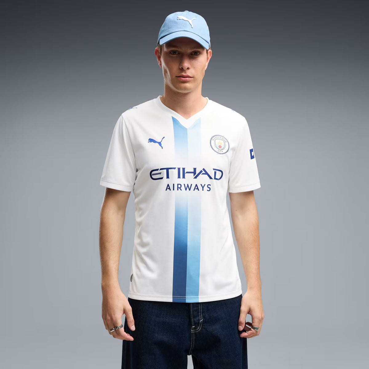 PUMA Manchester City 2026/27 Stadium Third Men's Soccer Jersey - PUMA White-Blazing Blue