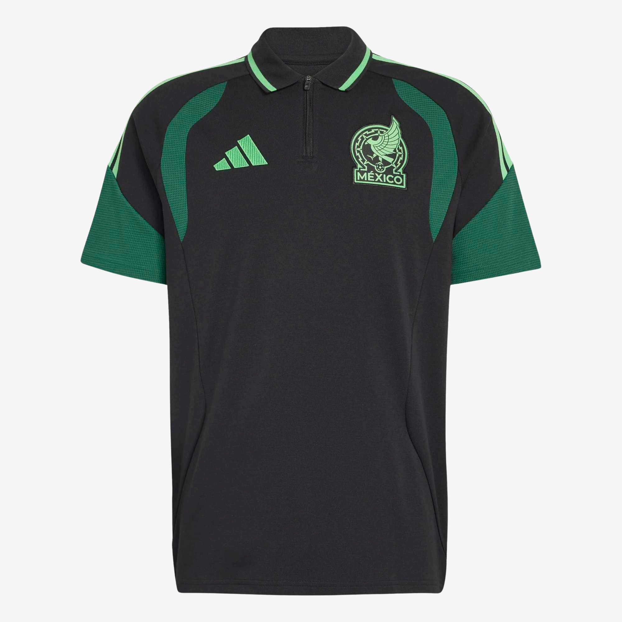adidas Mexico 2026 Tiro Men's Polo Shirt - Black