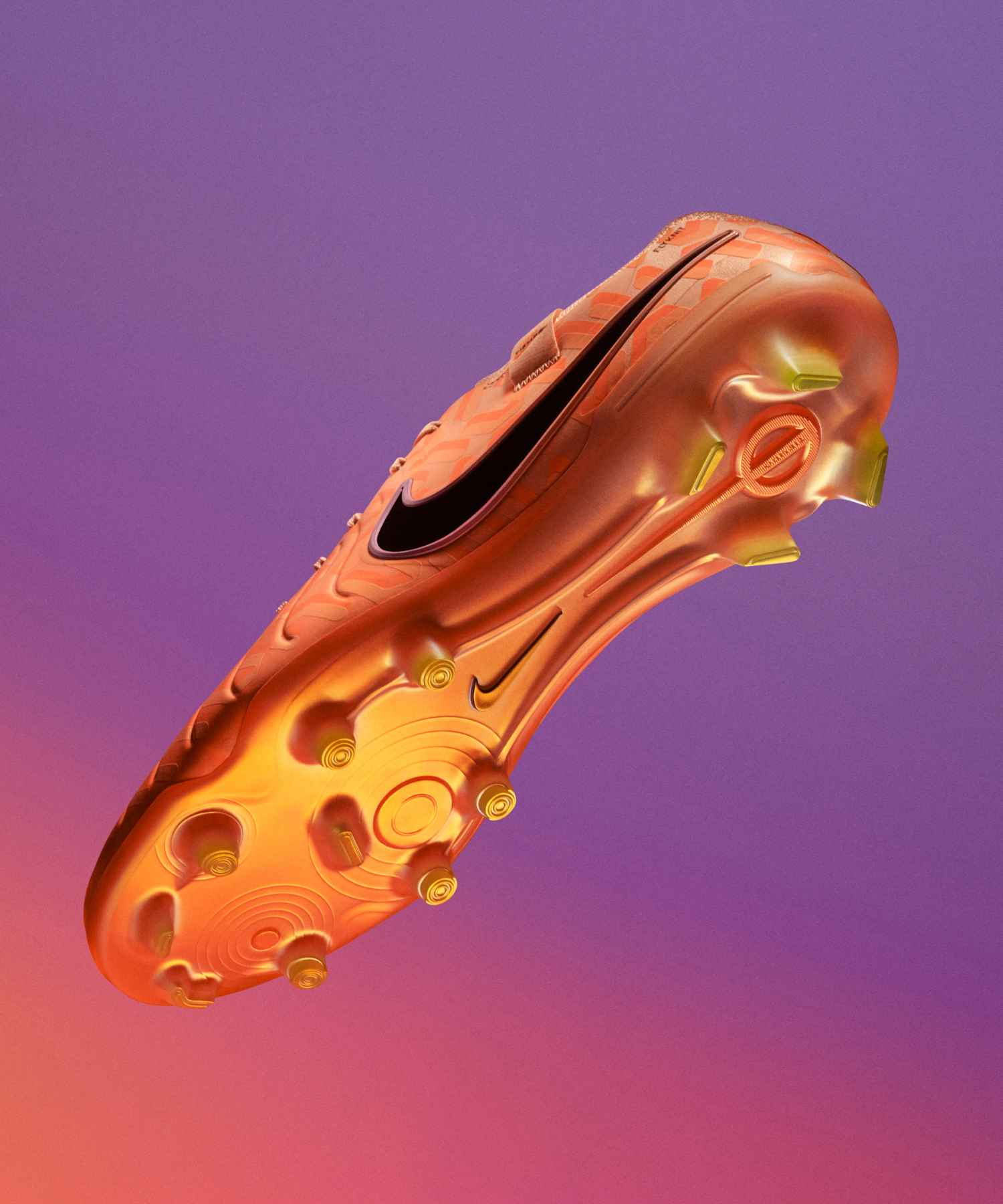 Nike Tiempo Legend 10 soccer cleat with FlyTouch Plus upper and United Pack gradient soleplate design