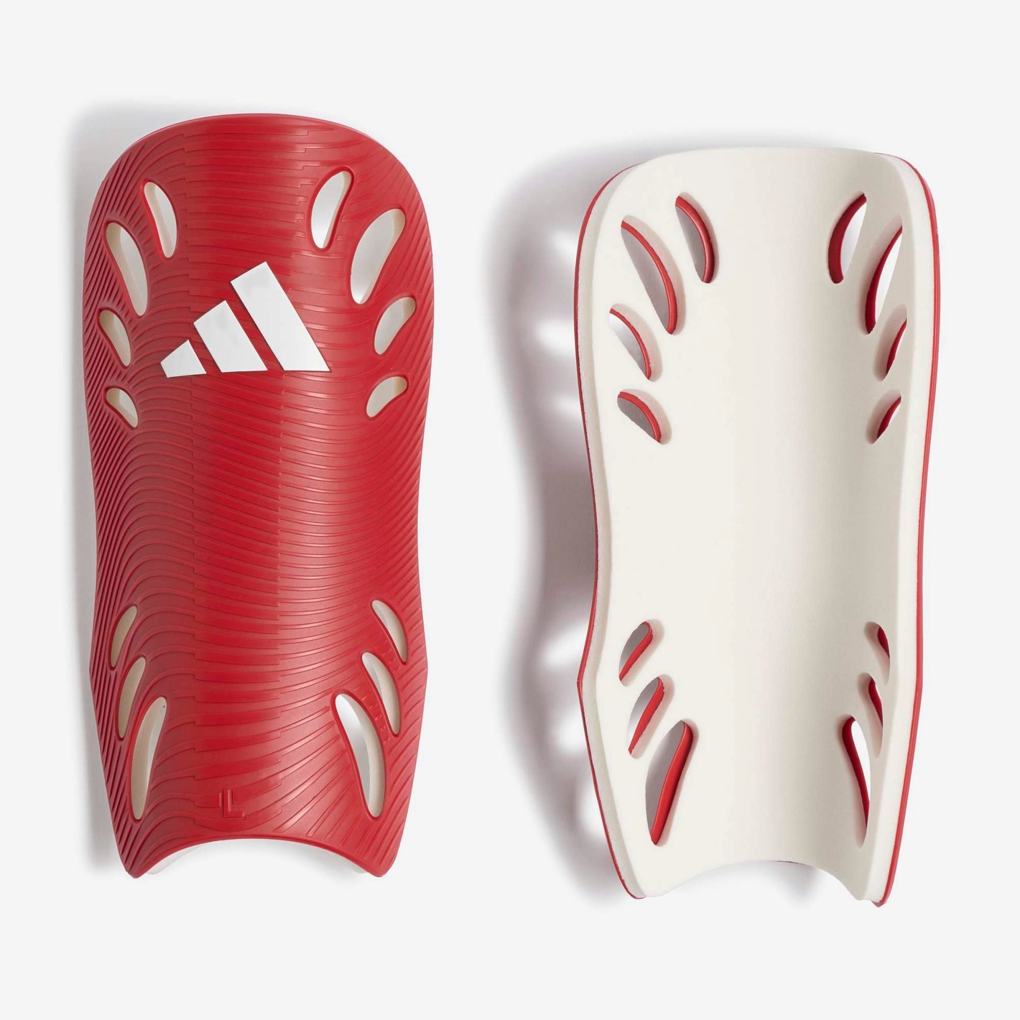 adidas Adiflex Soccer Shin Guards - Team Power Red 2 / White