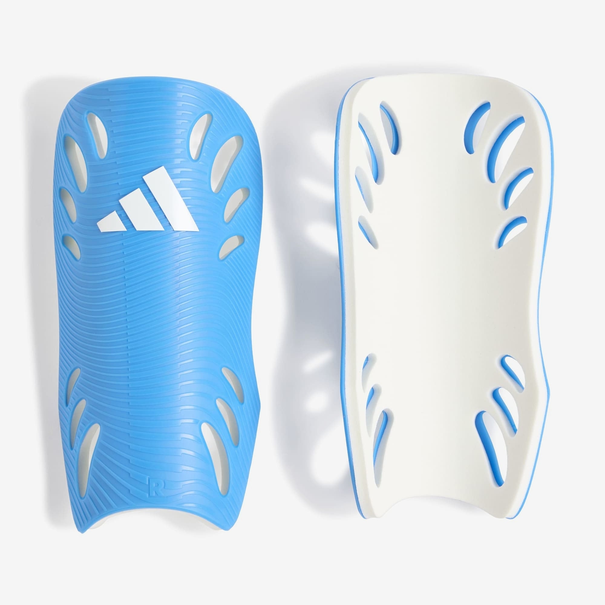 adidas Adiflex Soccer Shin Guards - Lucid Ray Blue / White