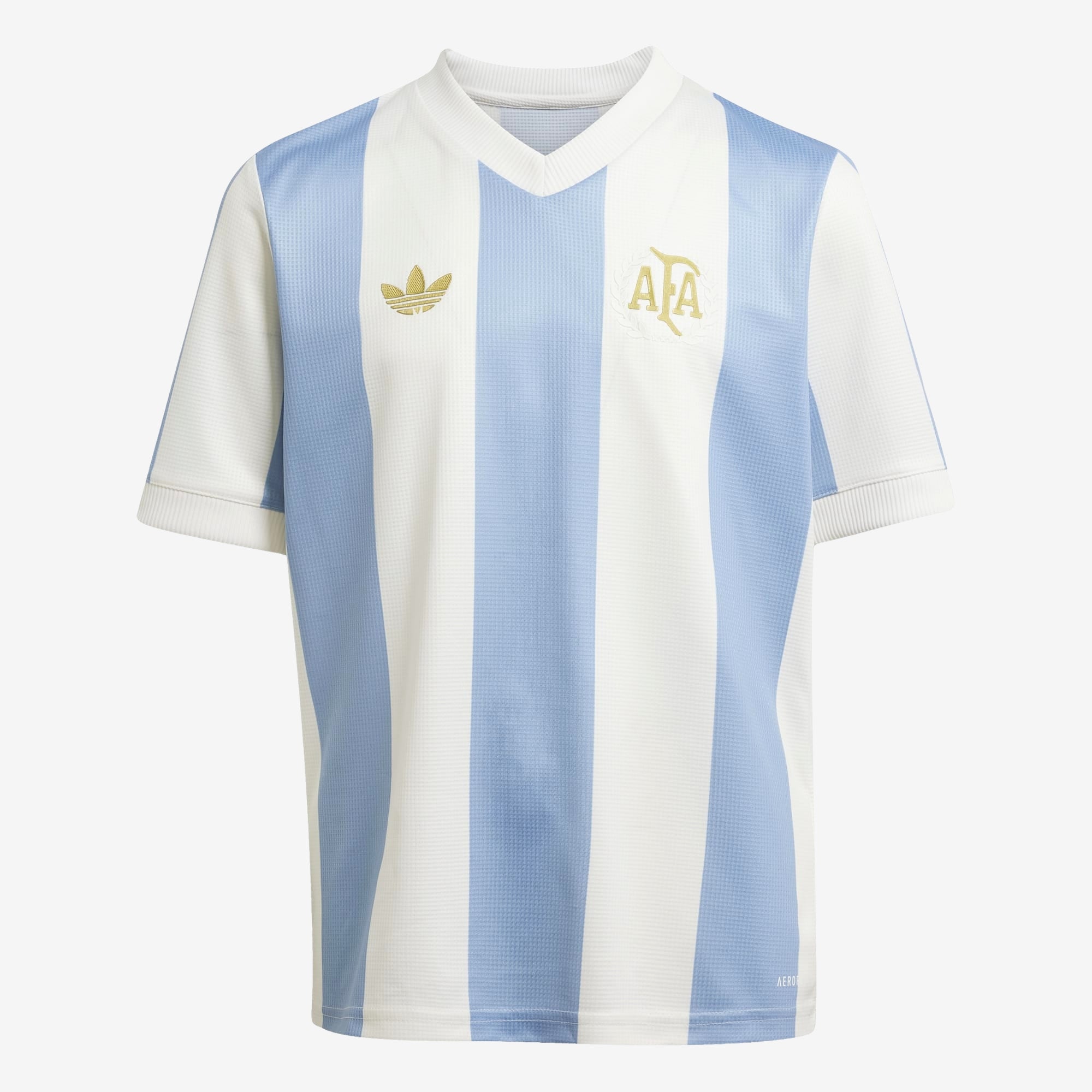 adidas Argentina Anniversary Big Kids' AEROREADY Soccer Jersey - Ambient Sky / Cloud White