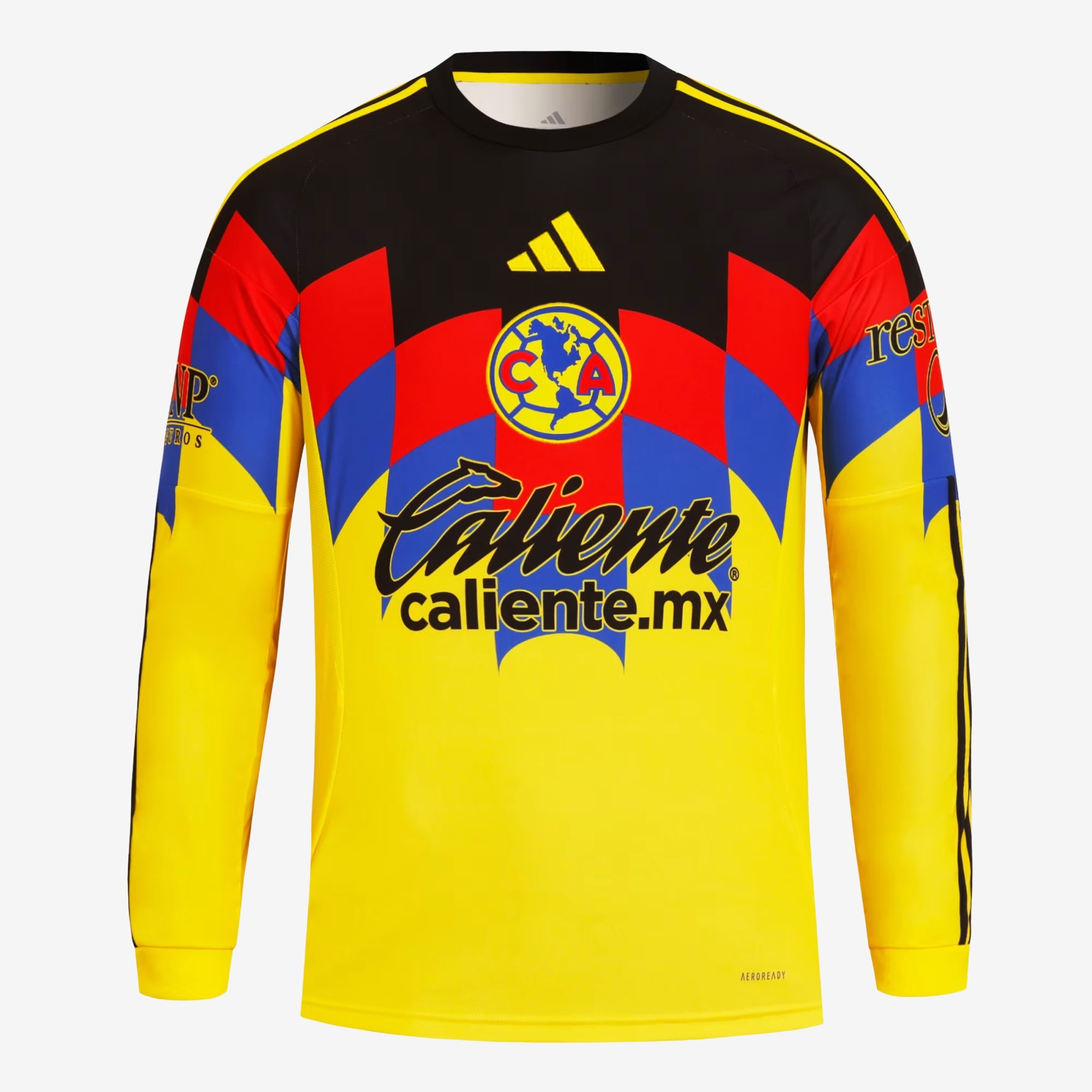 adidas Club América 2025/26 Long Sleeve Home Men's Soccer Jersey - Yellow