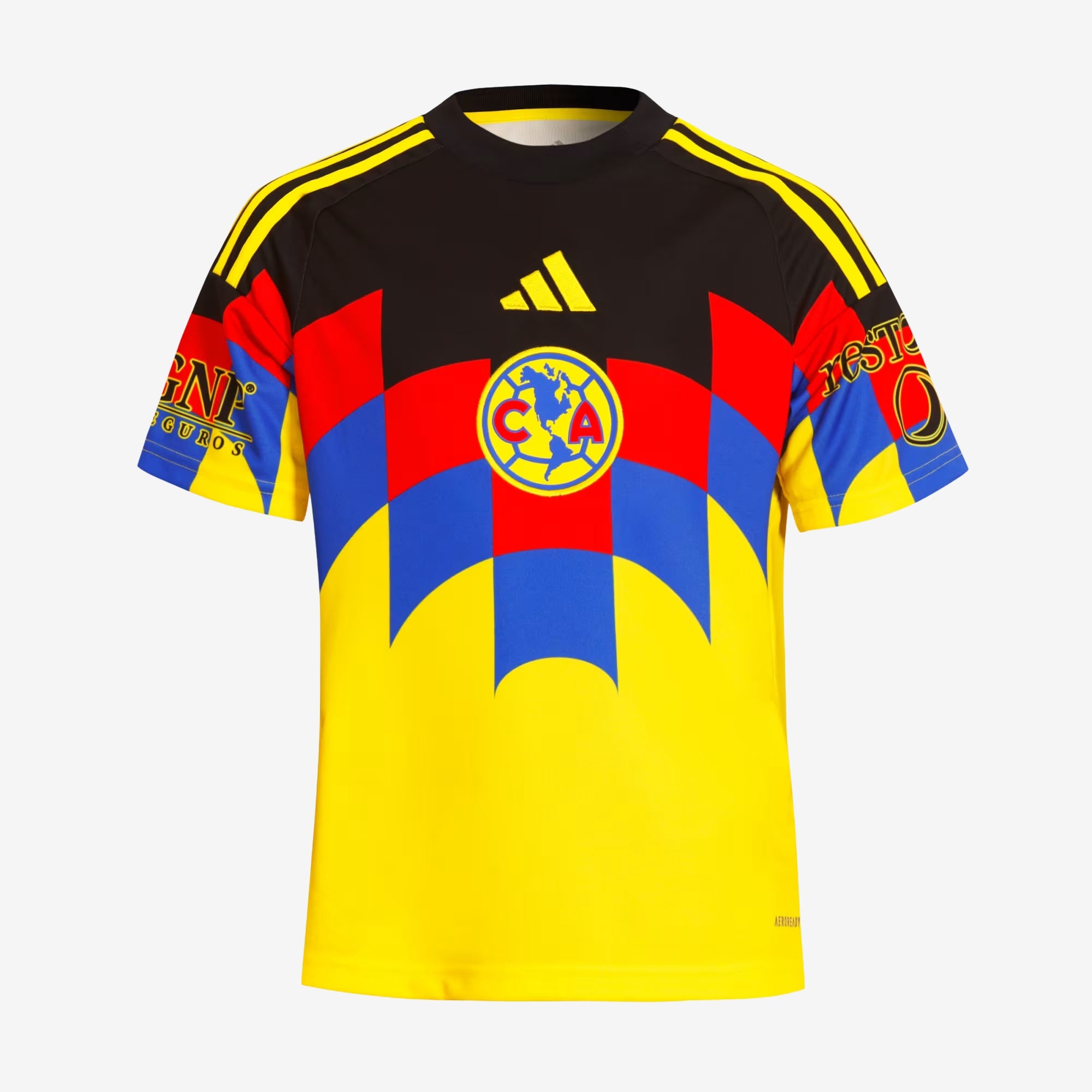 adidas Club América 2025/26 Stadium Home Kids' Soccer Jersey - Yellow