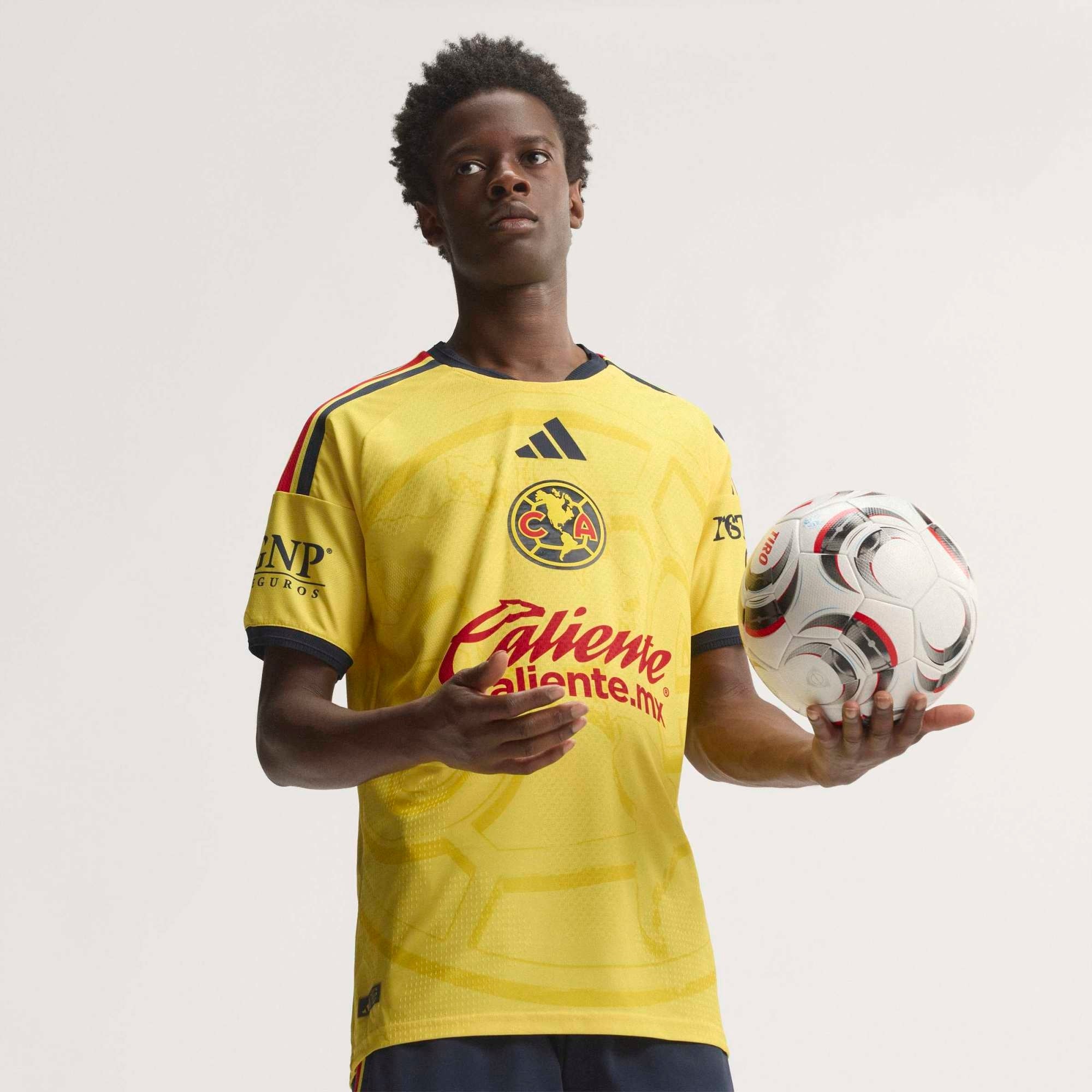 adidas Club America 2026/27 Match Home Men's Soccer Authentic Jersey - Impact Yellow / Legend Ink