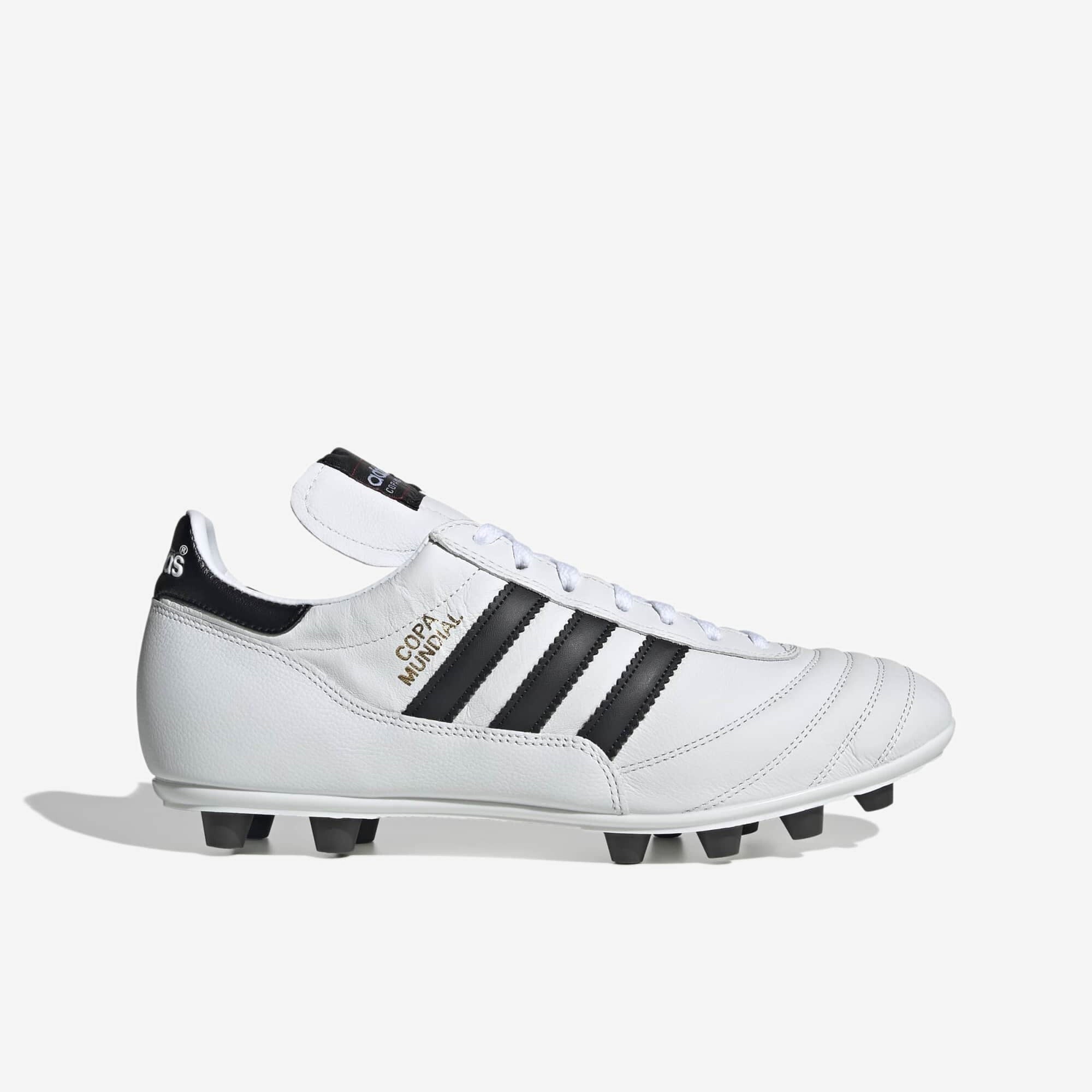 adidas Copa Mundial Firm-Ground Low-Top Soccer Cleats - Cloud White / Core Black / Gold Metallic