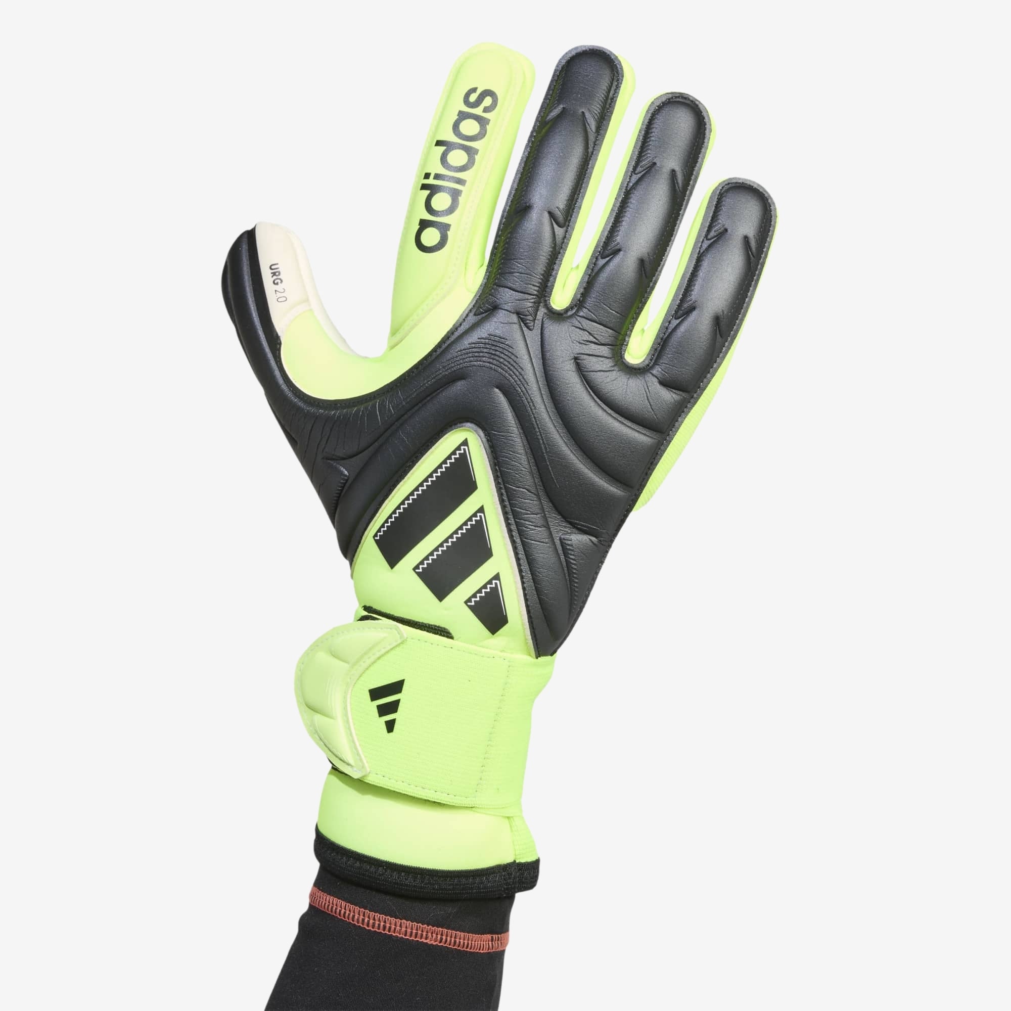 adidas Copa Pro Goalkeeper Gloves - Black / Black / Lucid Lemon