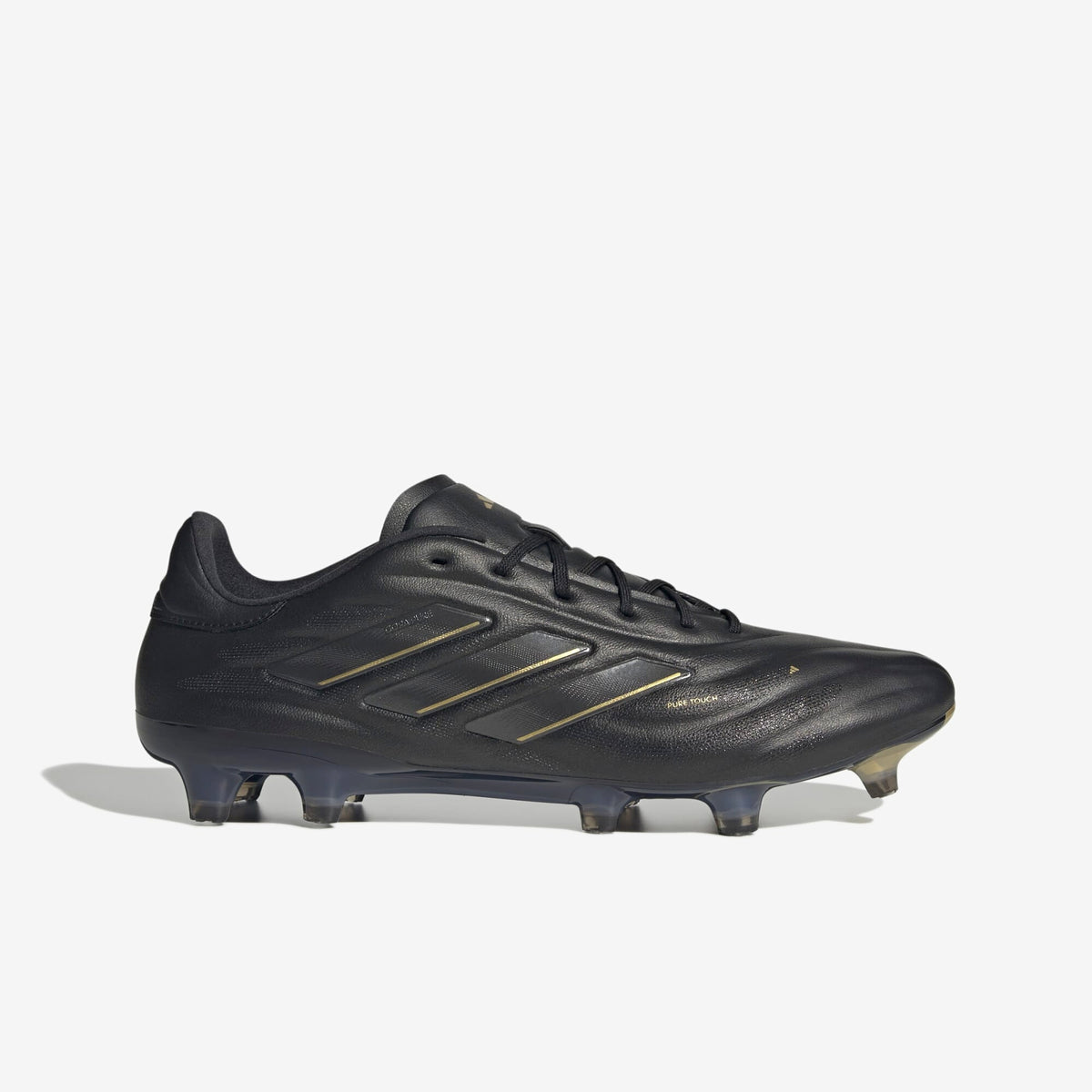 adidas Copa Pure 2 Elite FG Firm Ground Soccer Cleats, Black/Carbon/Gold / 6.5