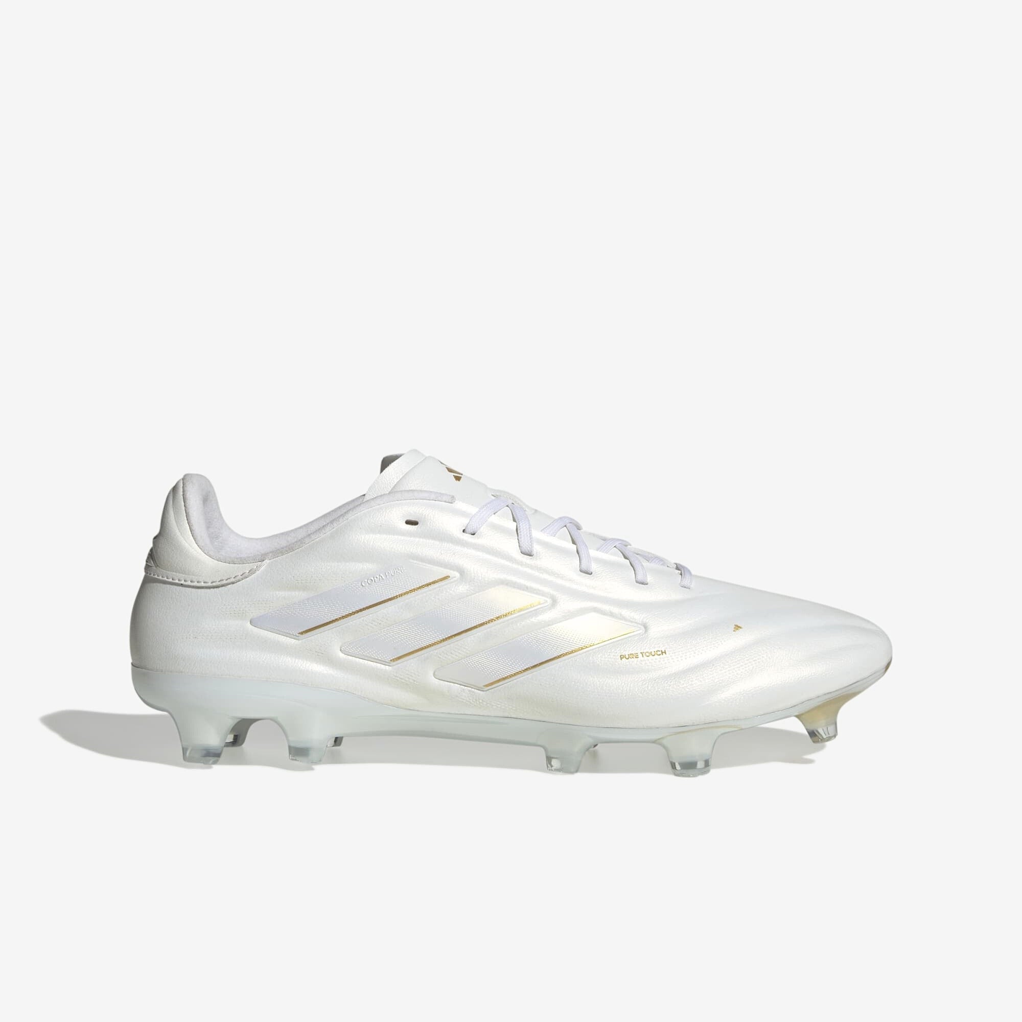 adidas Copa Pure 2 Elite FG Low-Top Soccer Cleats - Cloud White / Cloud White / Gold Metallic