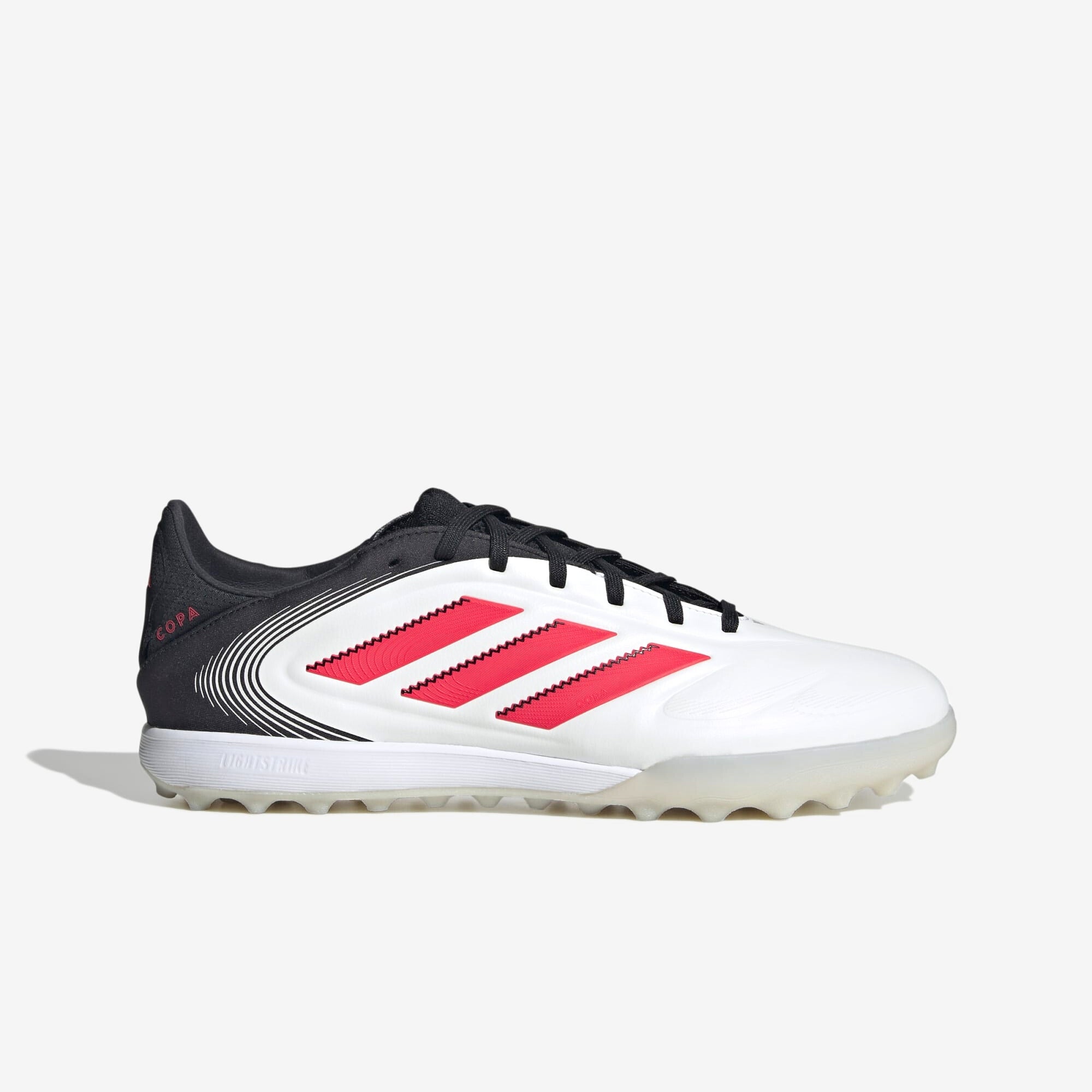 adidas Copa Pure 3 Pro TF Low-Top Soccer Shoes - Cloud White / Lucid Red / Core Black