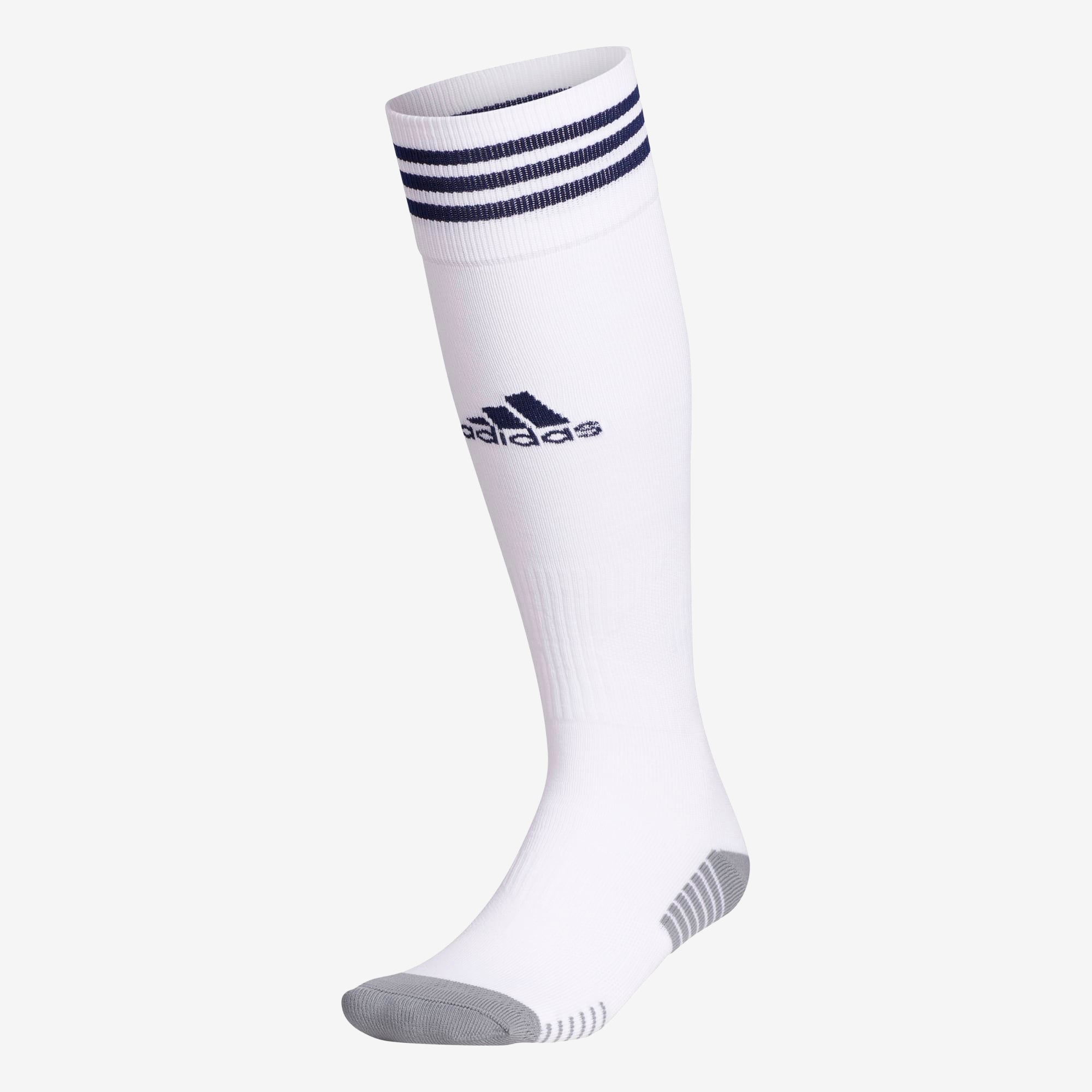 adidas Copa Zone Cushioned Over-the-Calf Socks - White / Dark Blue