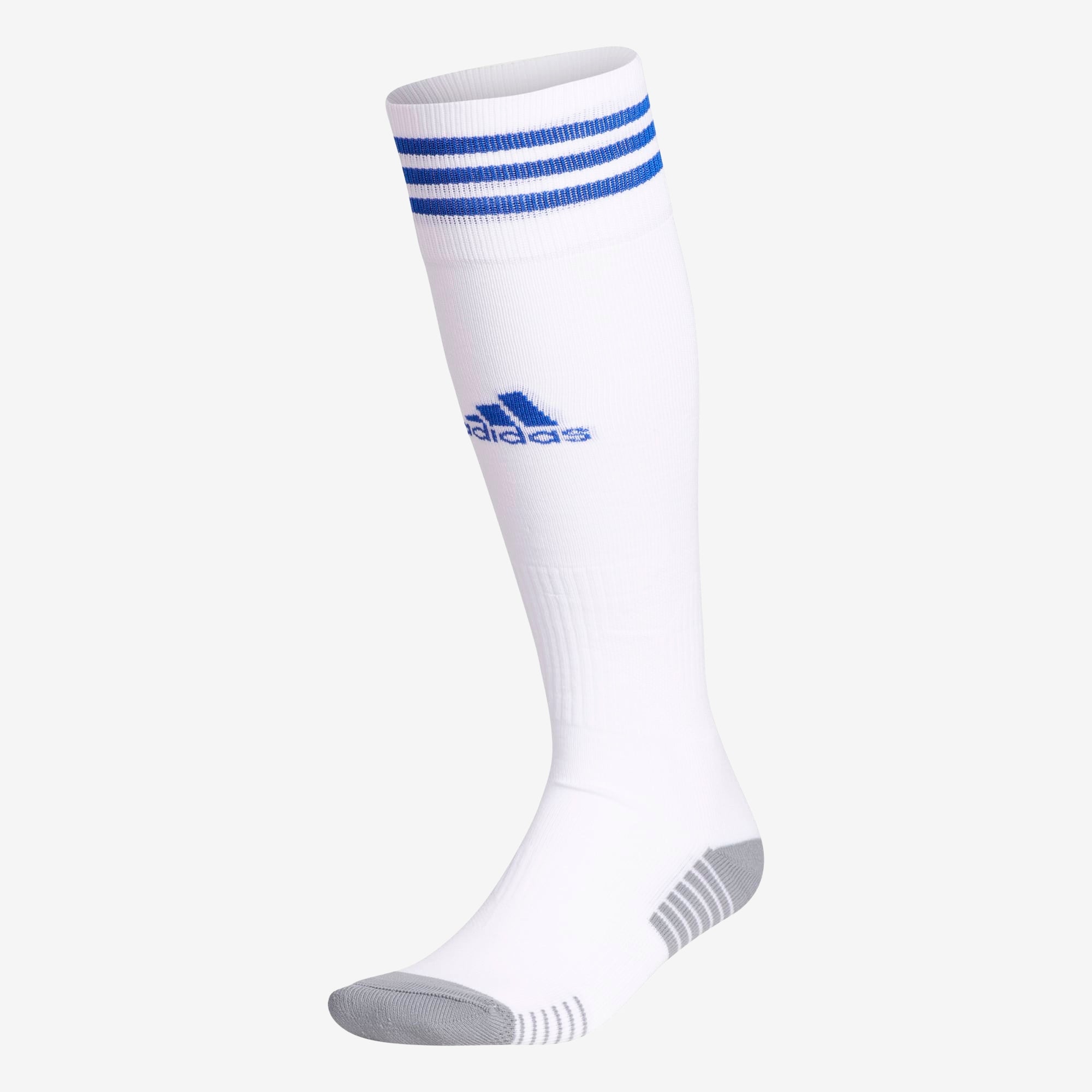 adidas Copa Zone Cushioned Over-the-Calf Socks - White / Bold Blue