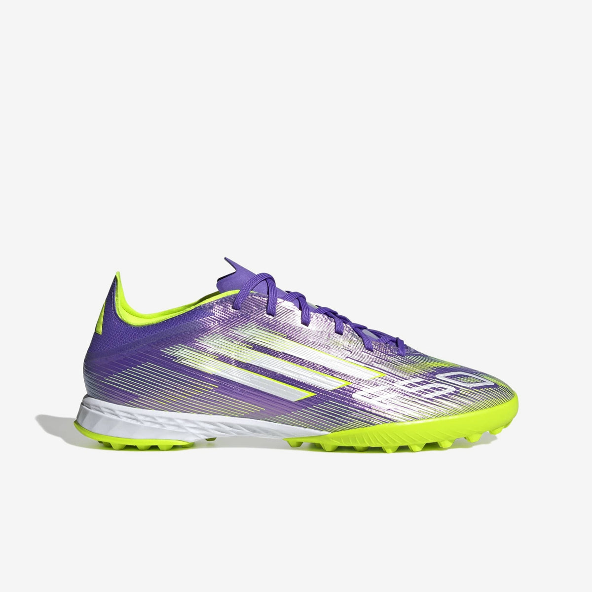 Adidas F50 Pro TF Turf Soccer Shoes Men 12 Purple White JH7665 NWOB adidas F50 Pro Turf Low-Top Soccer Shoes - Purple main image 3