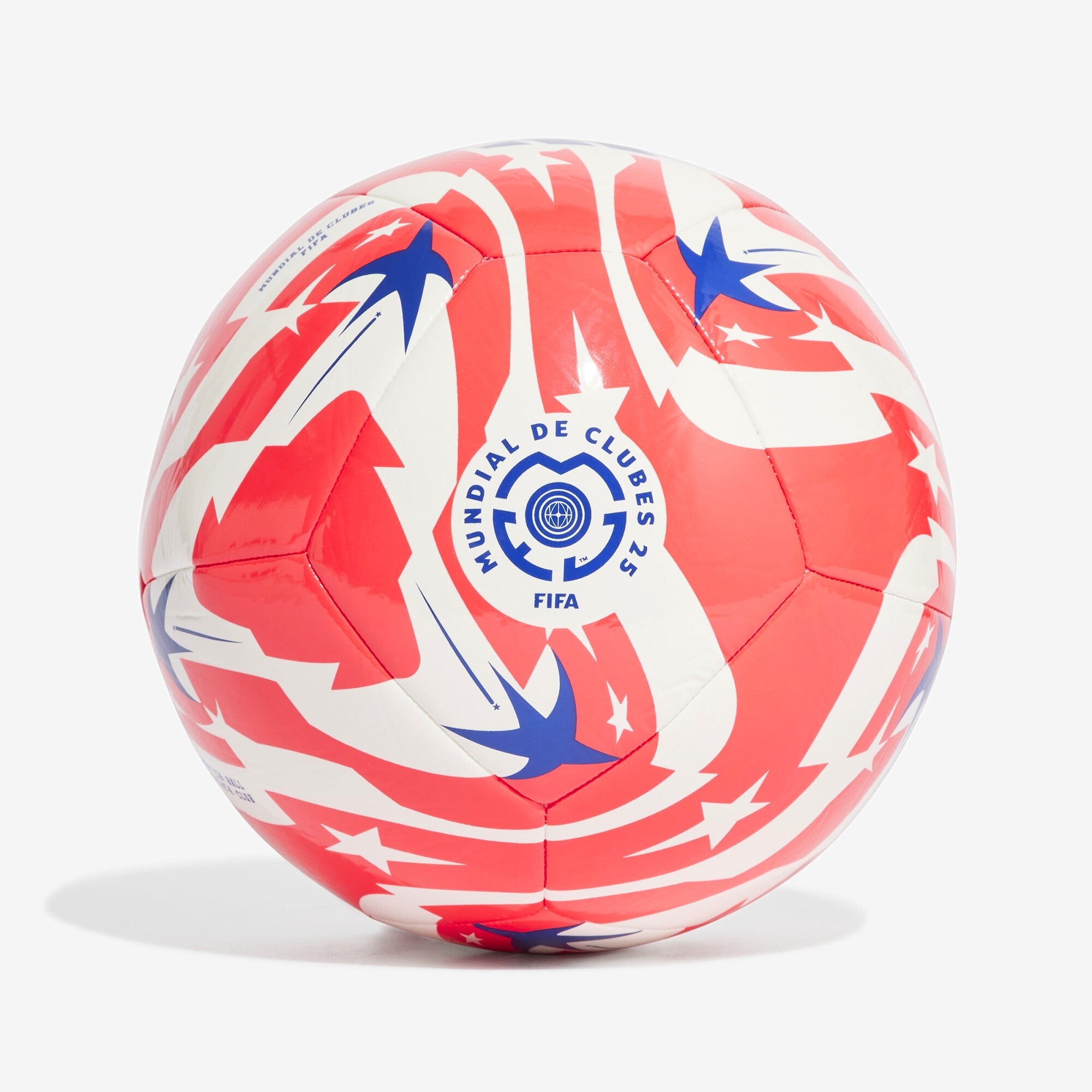 adidas FIFA Club World Cup 25 Soccer Ball - White / Lucid Red / Power Blue / Black