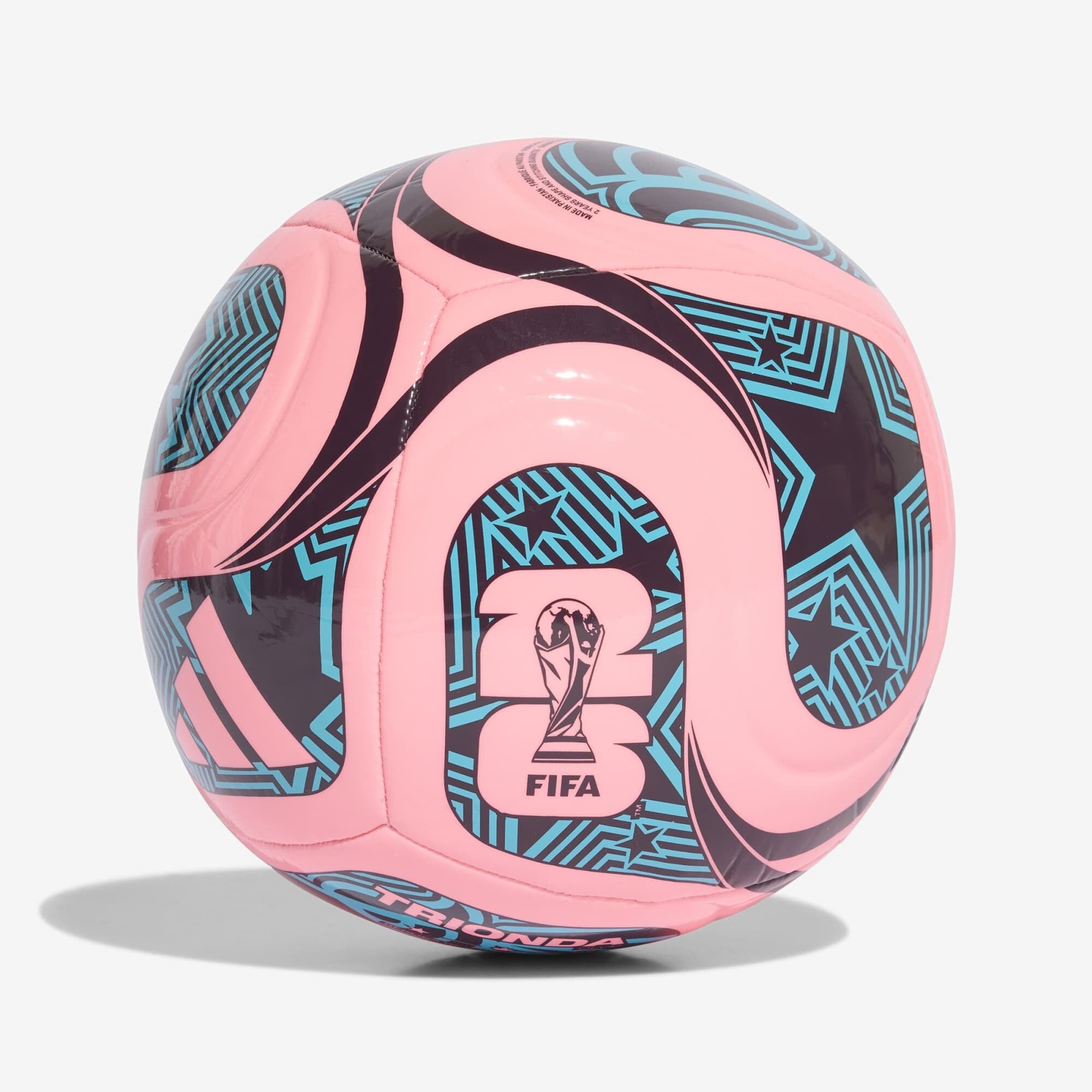 adidas FIFA World Cup 26™ Trionda Club Soccer Ball - Beam Pink / Noble Red / Blue