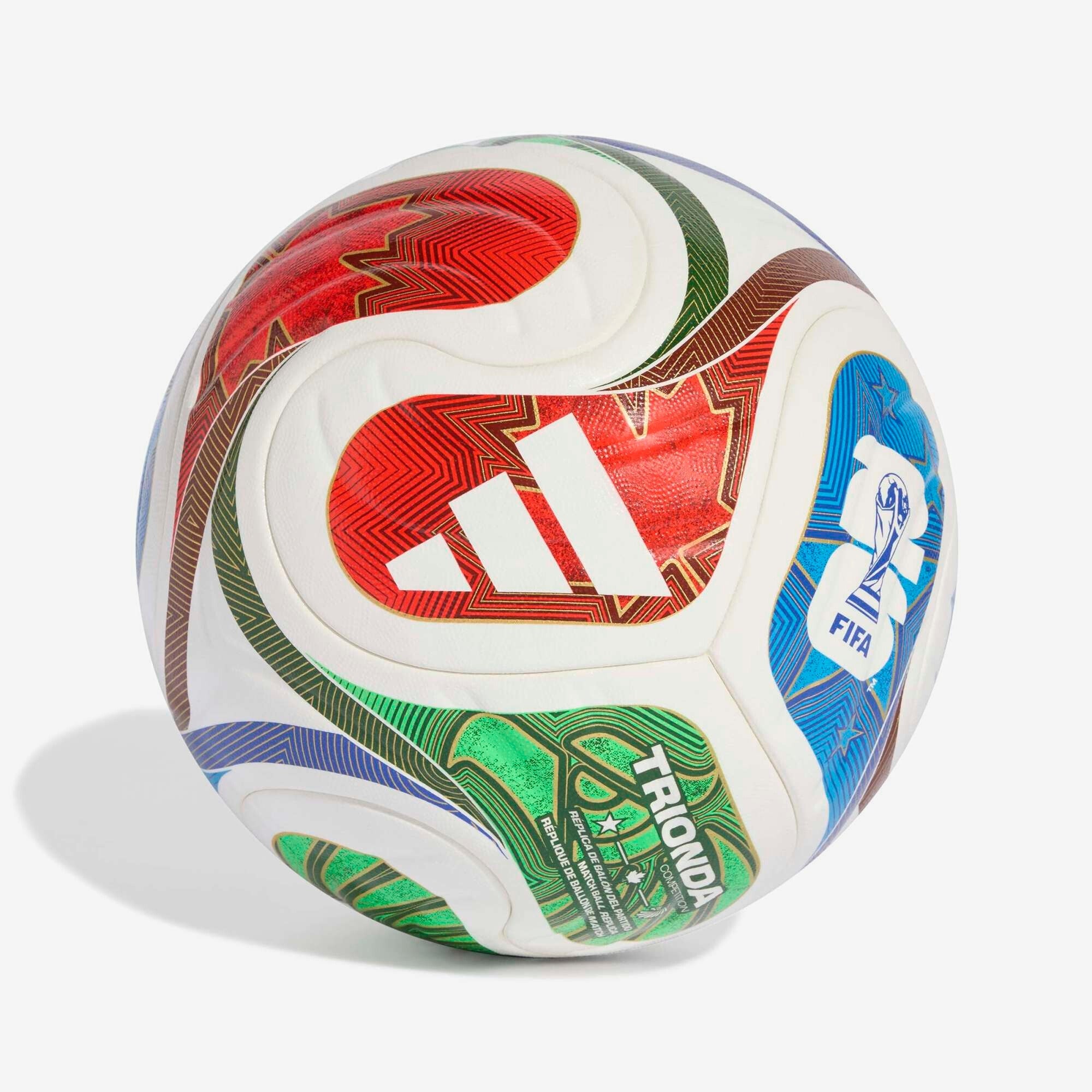 adidas FIFA World Cup 26™ Trionda Competition Soccer Ball - White / Solar Blue / Hi-Res Red / Flash Lime