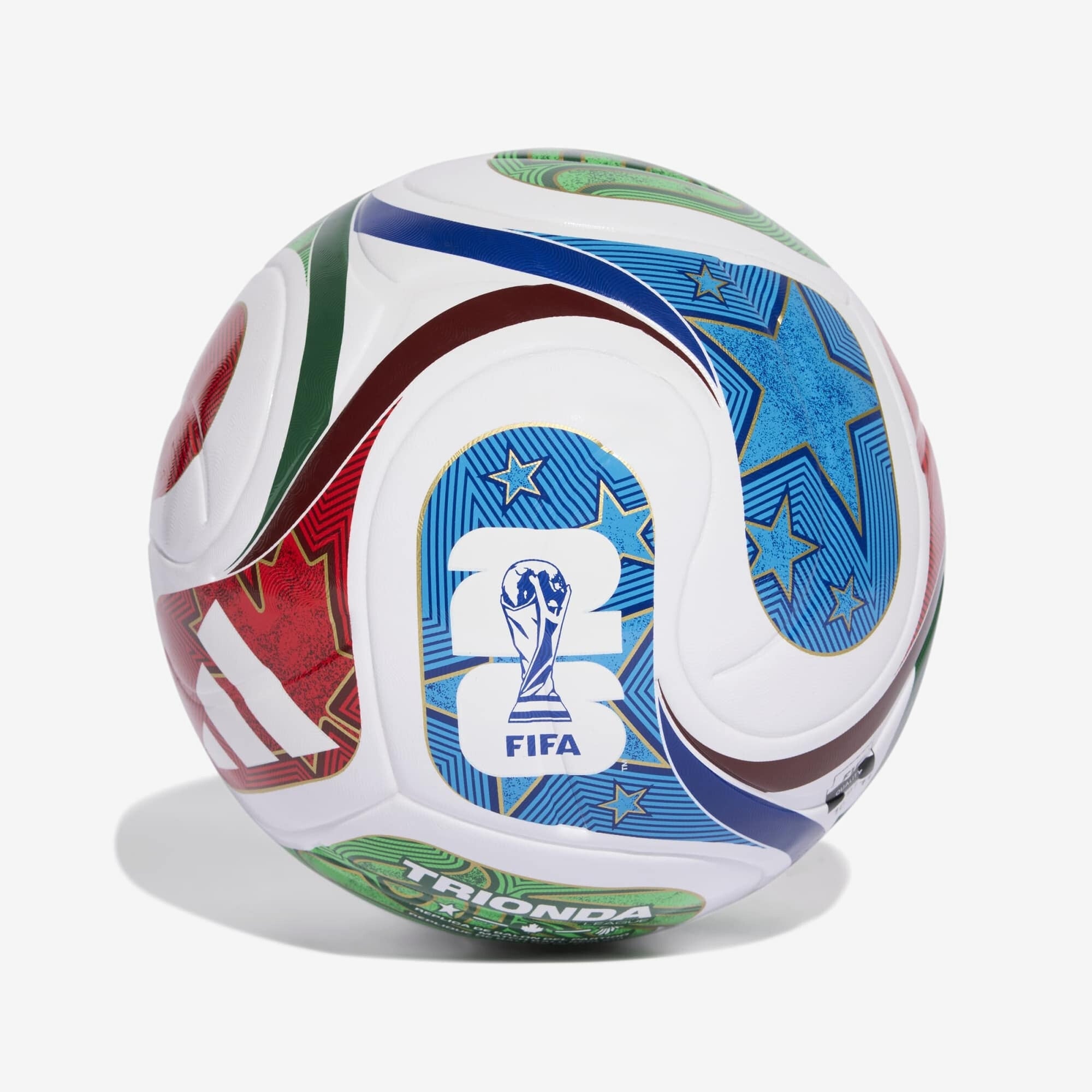 adidas FIFA World Cup 26™ Trionda League Soccer Ball - White / Team Royal Blue / Solar Blue / Power Red