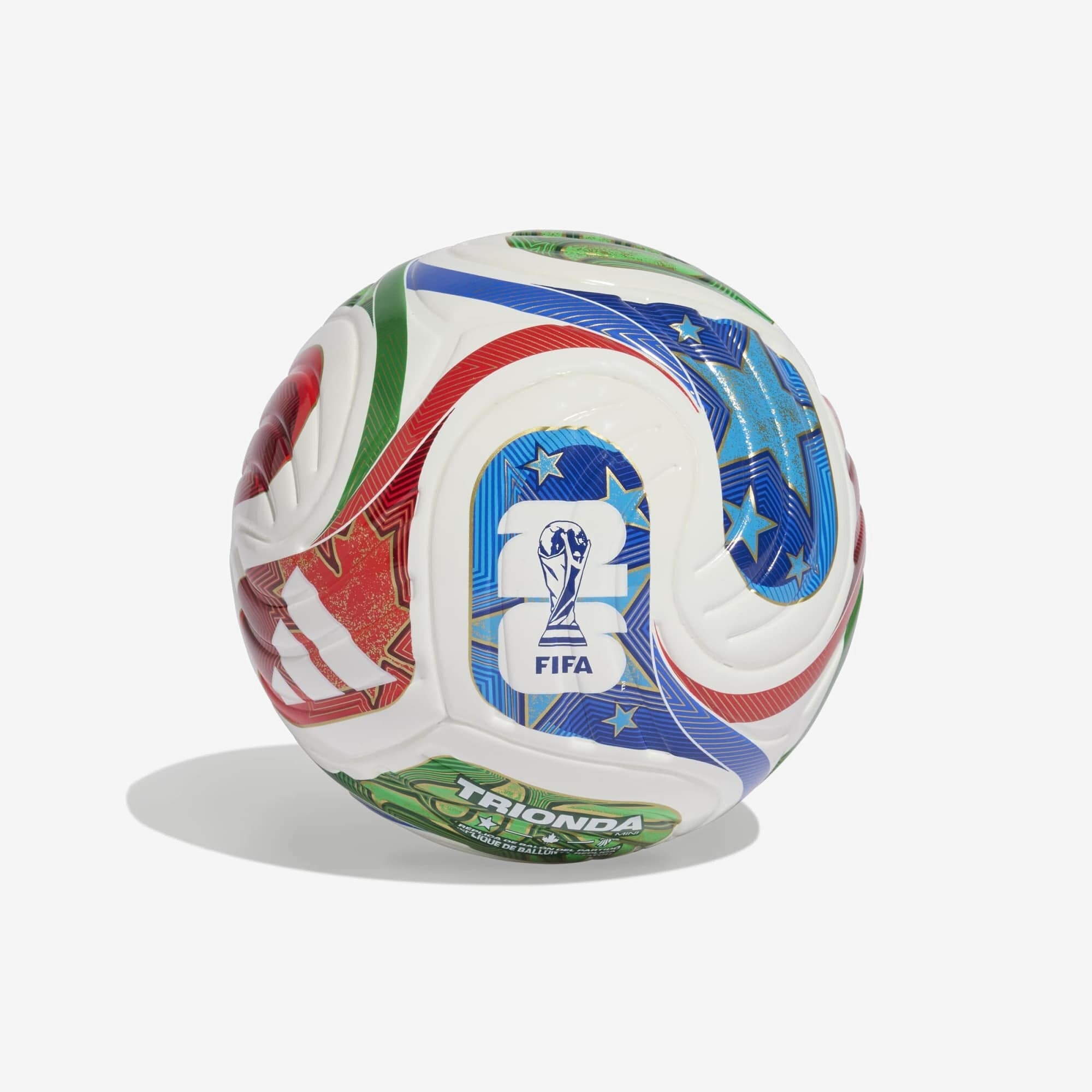 adidas FIFA World Cup 26™ Trionda Mini Soccer Ball - White / Team Royal Blue / Solar Blue / Power Red